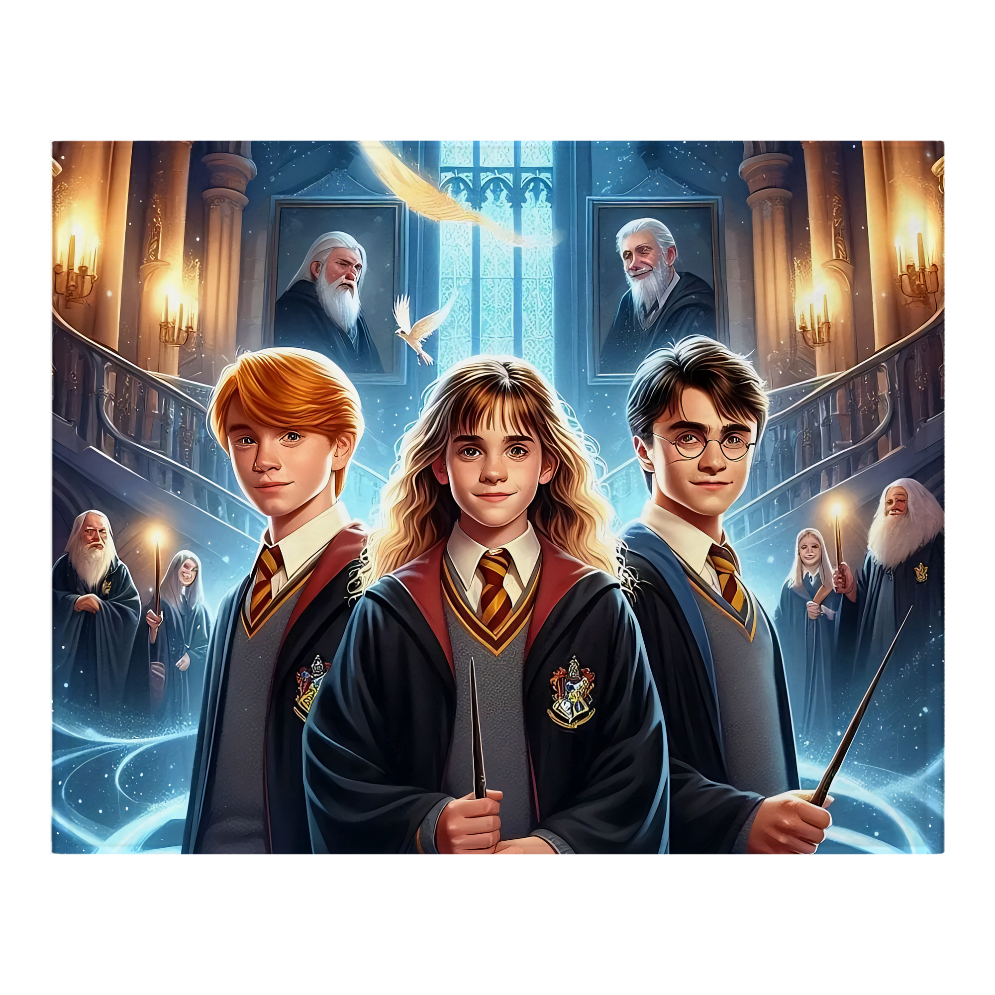 （画像用） Harry Potter ハリー・ポッターシリーズ フランネルブランケット・多サイズ対応（横型）