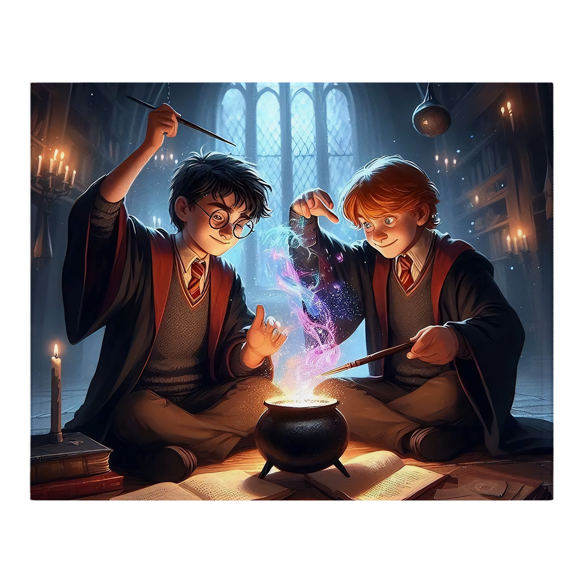 （画像用） Harry Potter ハリー・ポッターシリーズ フランネルブランケット・多サイズ対応（横型）