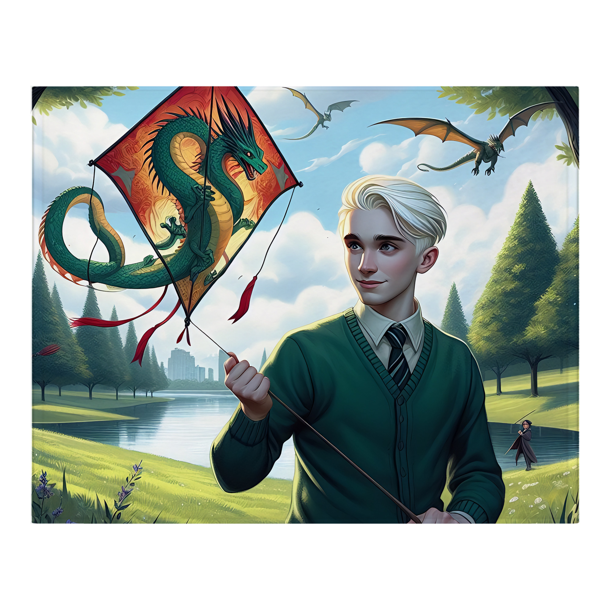 （画像用） Harry Potter ハリー・ポッターシリーズ フランネルブランケット・多サイズ対応（横型）