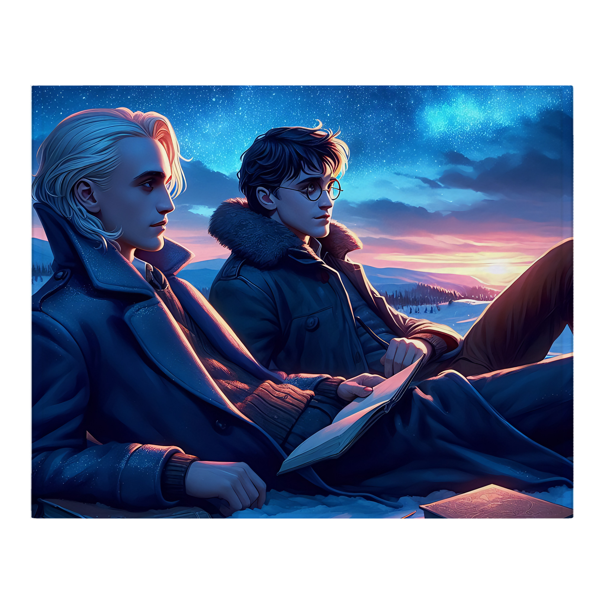 （画像用） Harry Potter ハリー・ポッターシリーズ フランネルブランケット・多サイズ対応（横型）