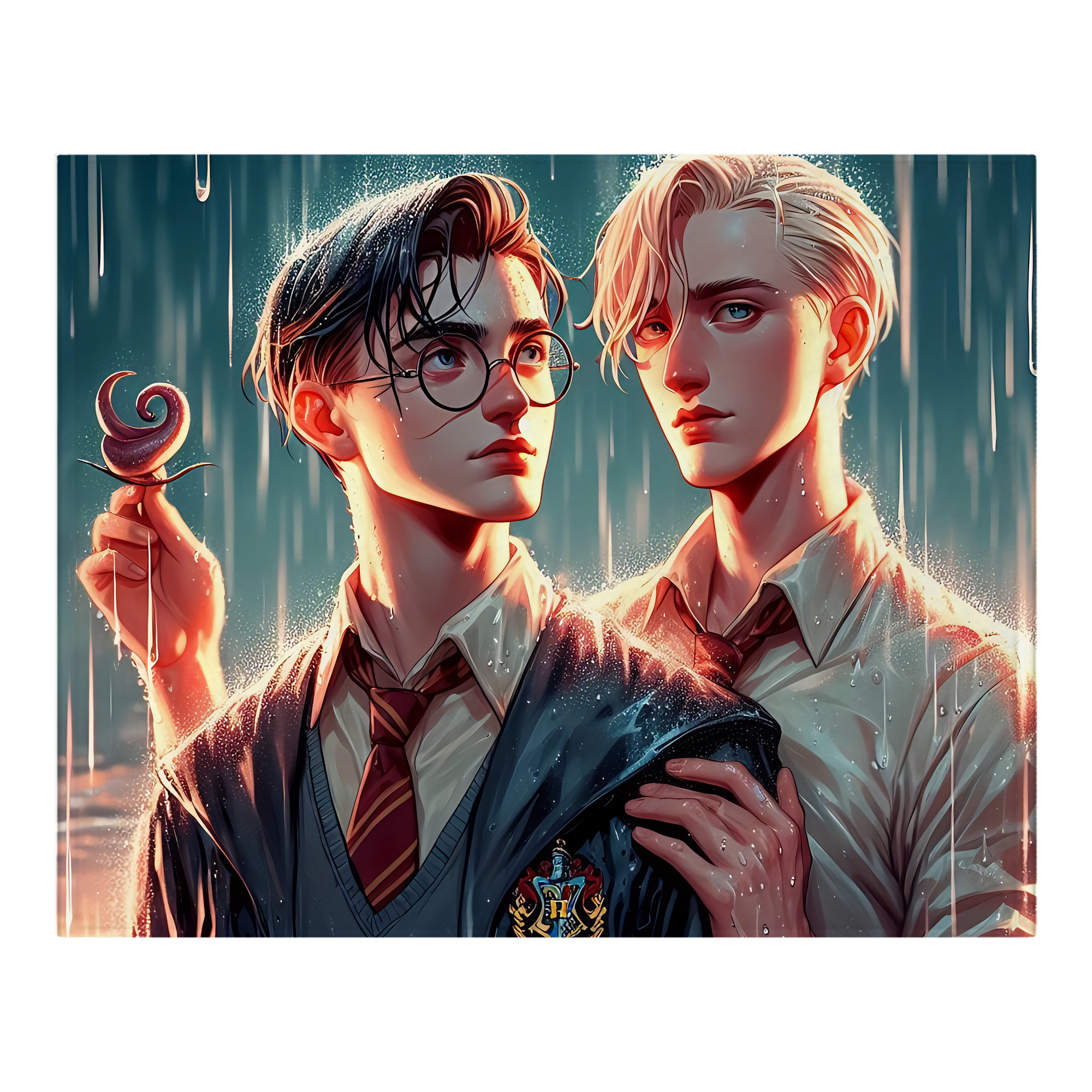 （画像用） Harry Potter ハリー・ポッターシリーズ フランネルブランケット・多サイズ対応（横型）