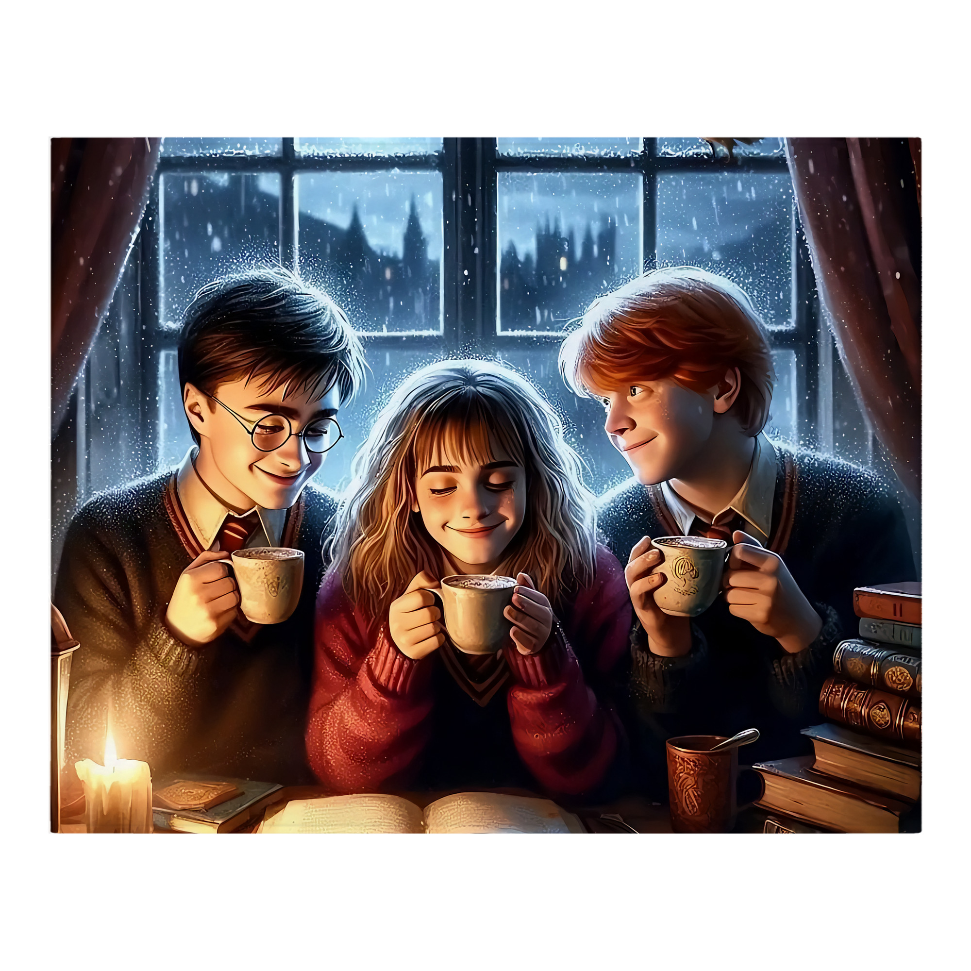 （画像用） Harry Potter ハリー・ポッターシリーズ フランネルブランケット・多サイズ対応（横型）