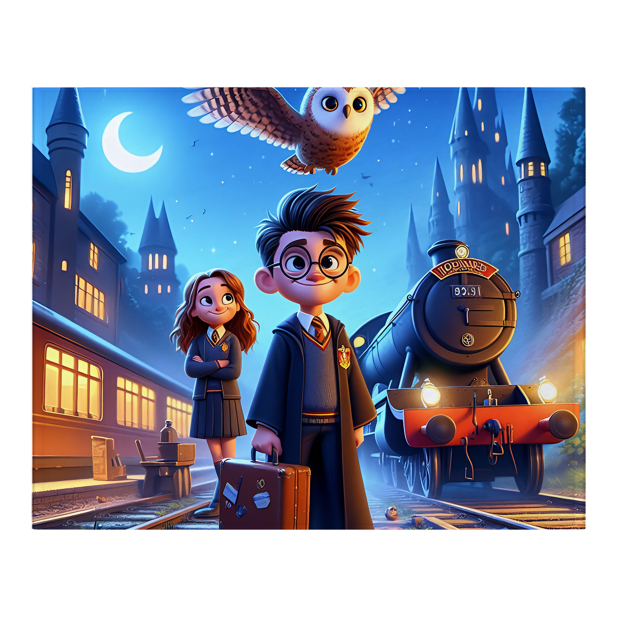 （画像用） Harry Potter ハリー・ポッターシリーズ フランネルブランケット・多サイズ対応（横型）