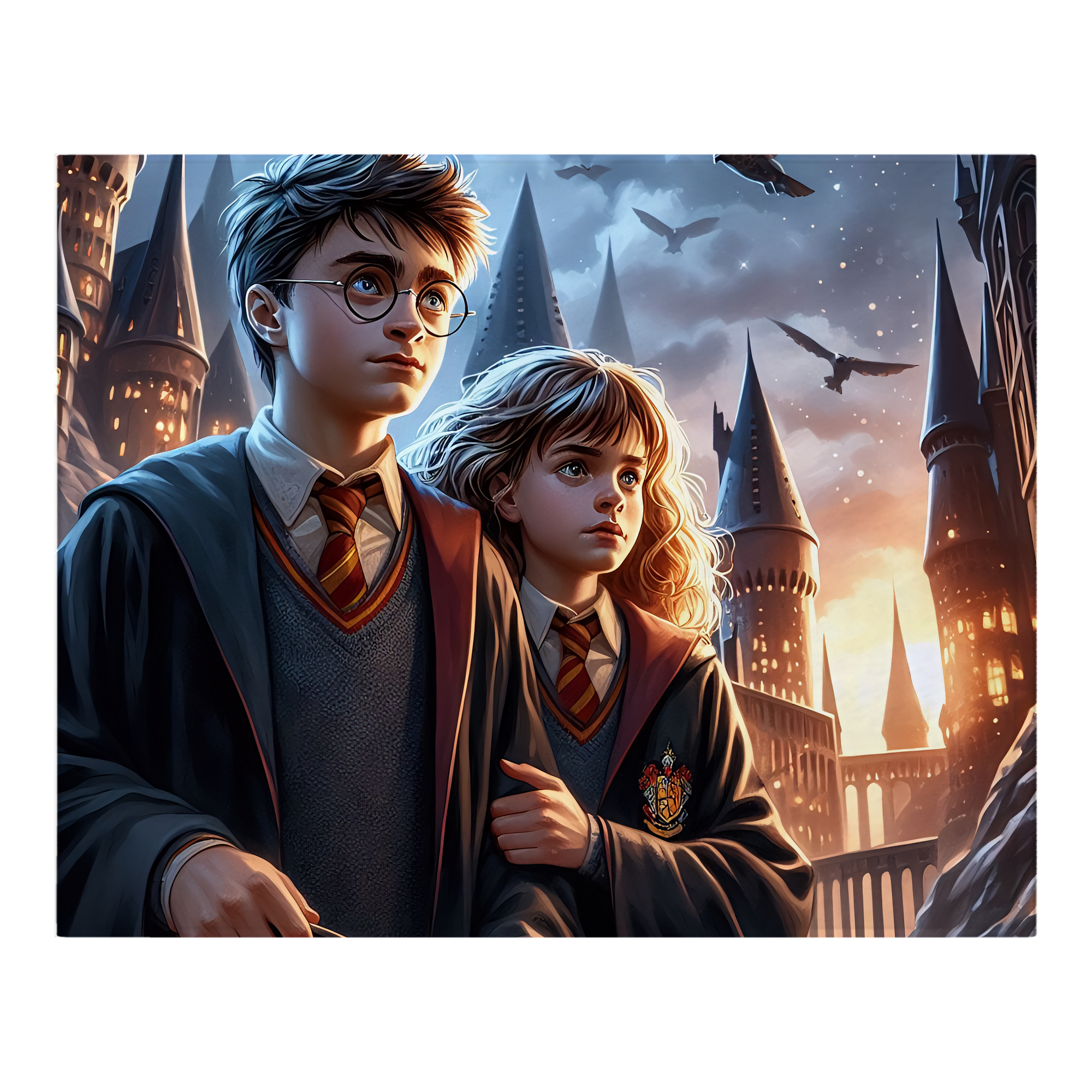 （画像用） Harry Potter ハリー・ポッターシリーズ フランネルブランケット・多サイズ対応（横型）