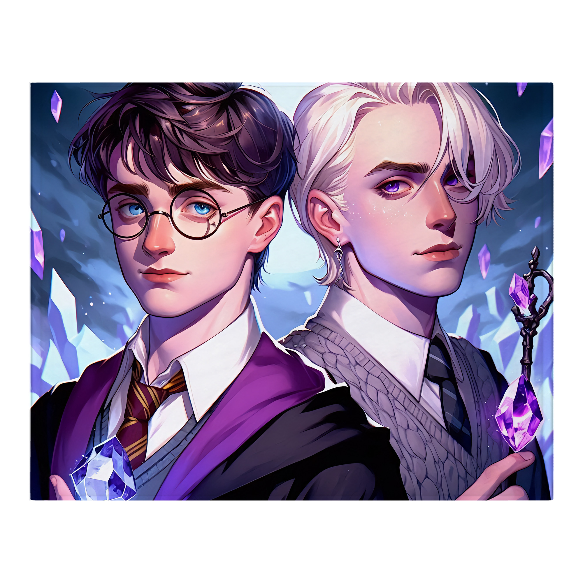 （画像用） Harry Potter ハリー・ポッターシリーズ フランネルブランケット・多サイズ対応（横型）