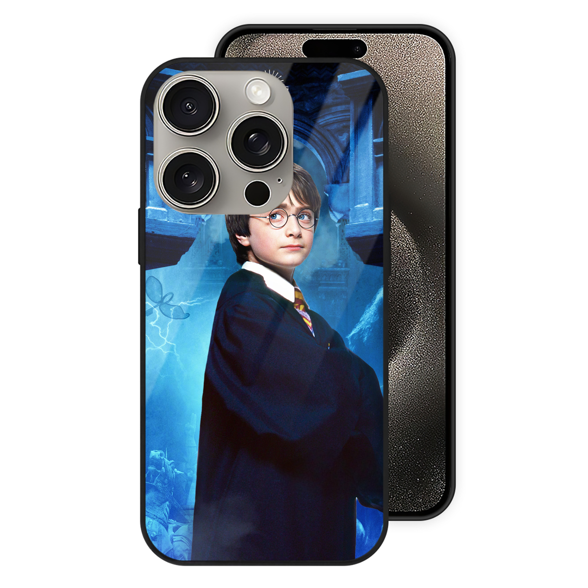 （画像用） Harry Potter ハリー・ポッターシリーズ 【iPhone15Pro対応】スマホケース 耐衝撃＆黄変防止 背面ガラス