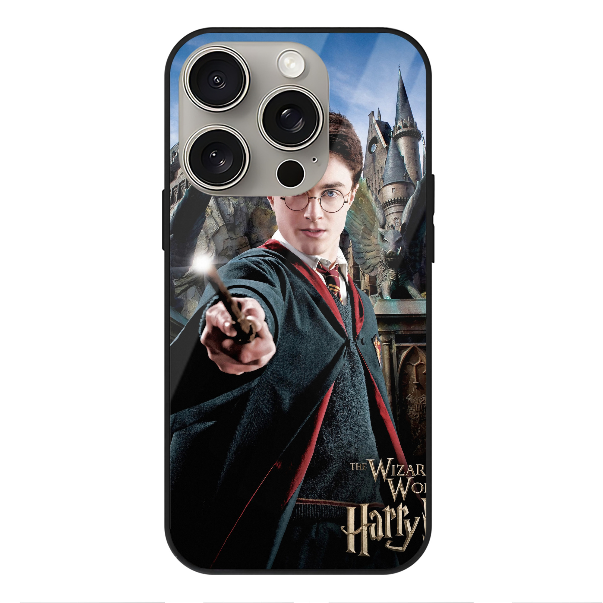 （画像用） Harry Potter ハリー・ポッターシリーズ 【iPhone15Pro対応】スマホケース 耐衝撃＆黄変防止 背面ガラス