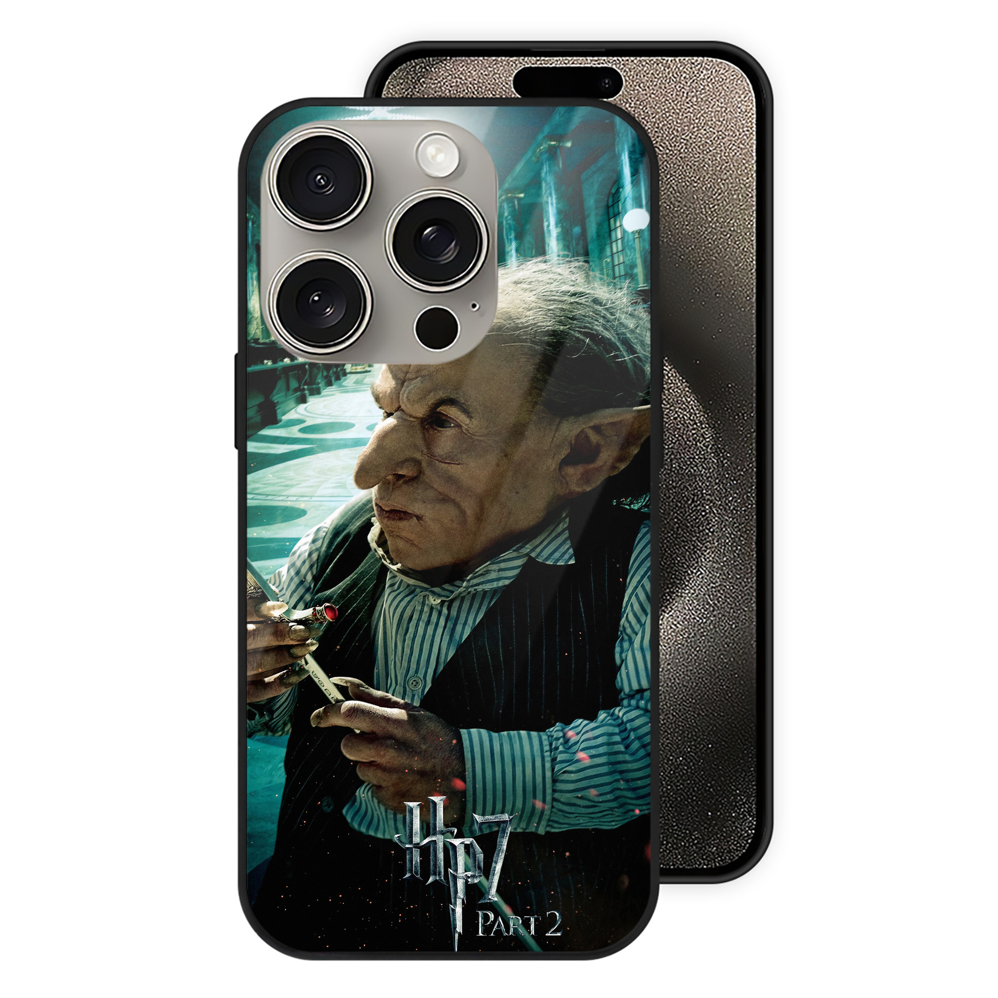 （画像用） Harry Potter ハリー・ポッターシリーズ 【iPhone15Pro対応】スマホケース 耐衝撃＆黄変防止 背面ガラス