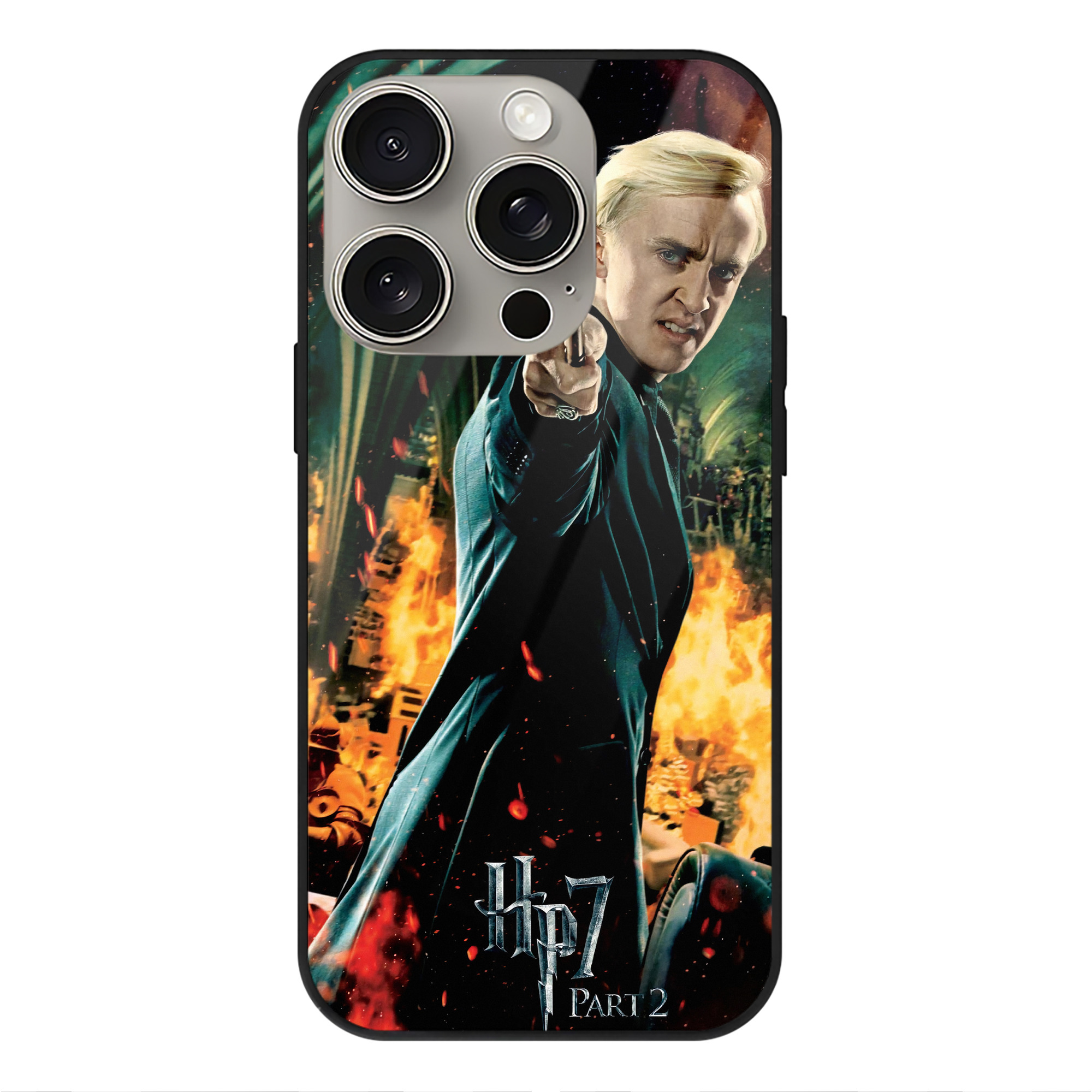 （画像用） Harry Potter ハリー・ポッターシリーズ 【iPhone15Pro対応】スマホケース 耐衝撃＆黄変防止 背面ガラス