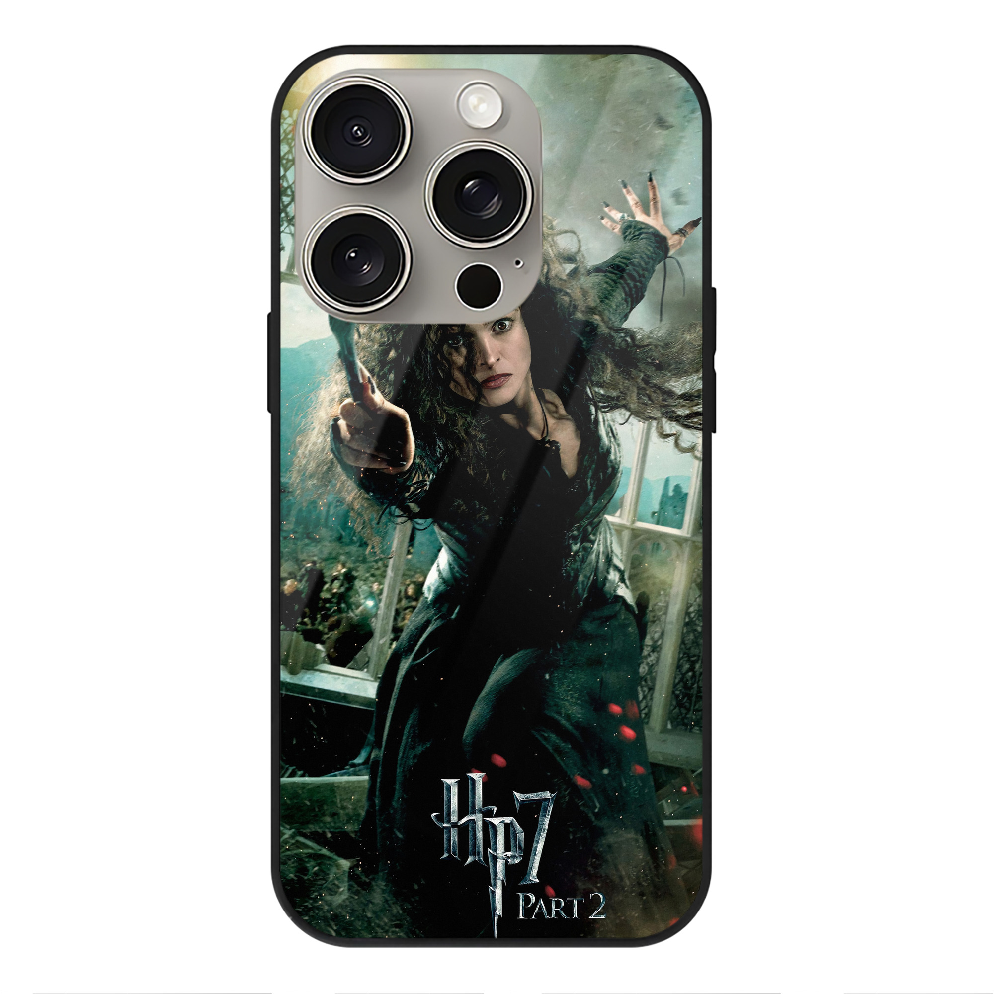 （画像用） Harry Potter ハリー・ポッターシリーズ 【iPhone15Pro対応】スマホケース 耐衝撃＆黄変防止 背面ガラス