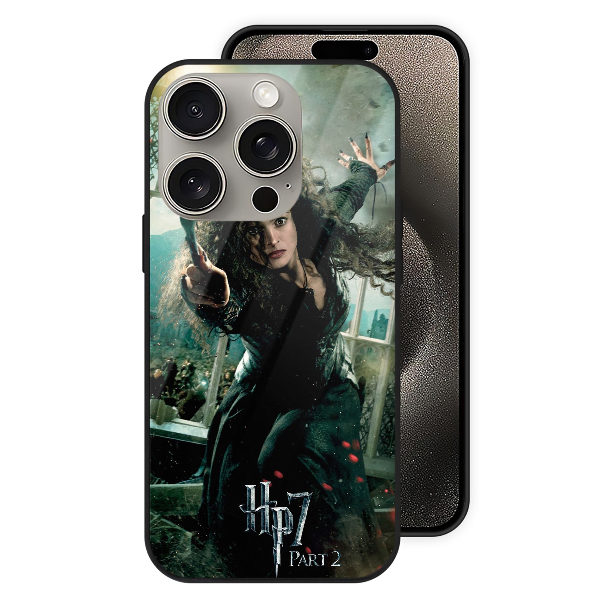 （画像用） Harry Potter ハリー・ポッターシリーズ 【iPhone15Pro対応】スマホケース 耐衝撃＆黄変防止 背面ガラス