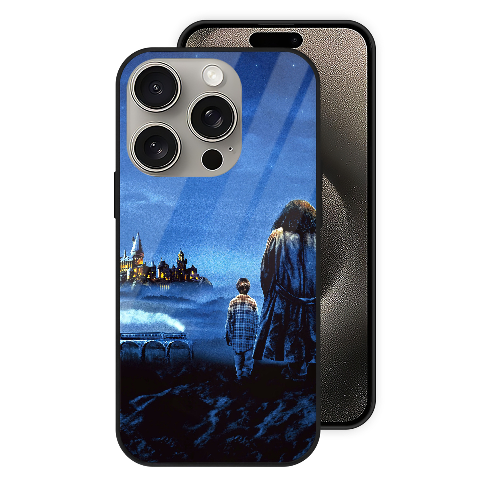 （画像用） Harry Potter ハリー・ポッターシリーズ 【iPhone15Pro対応】スマホケース 耐衝撃＆黄変防止 背面ガラス