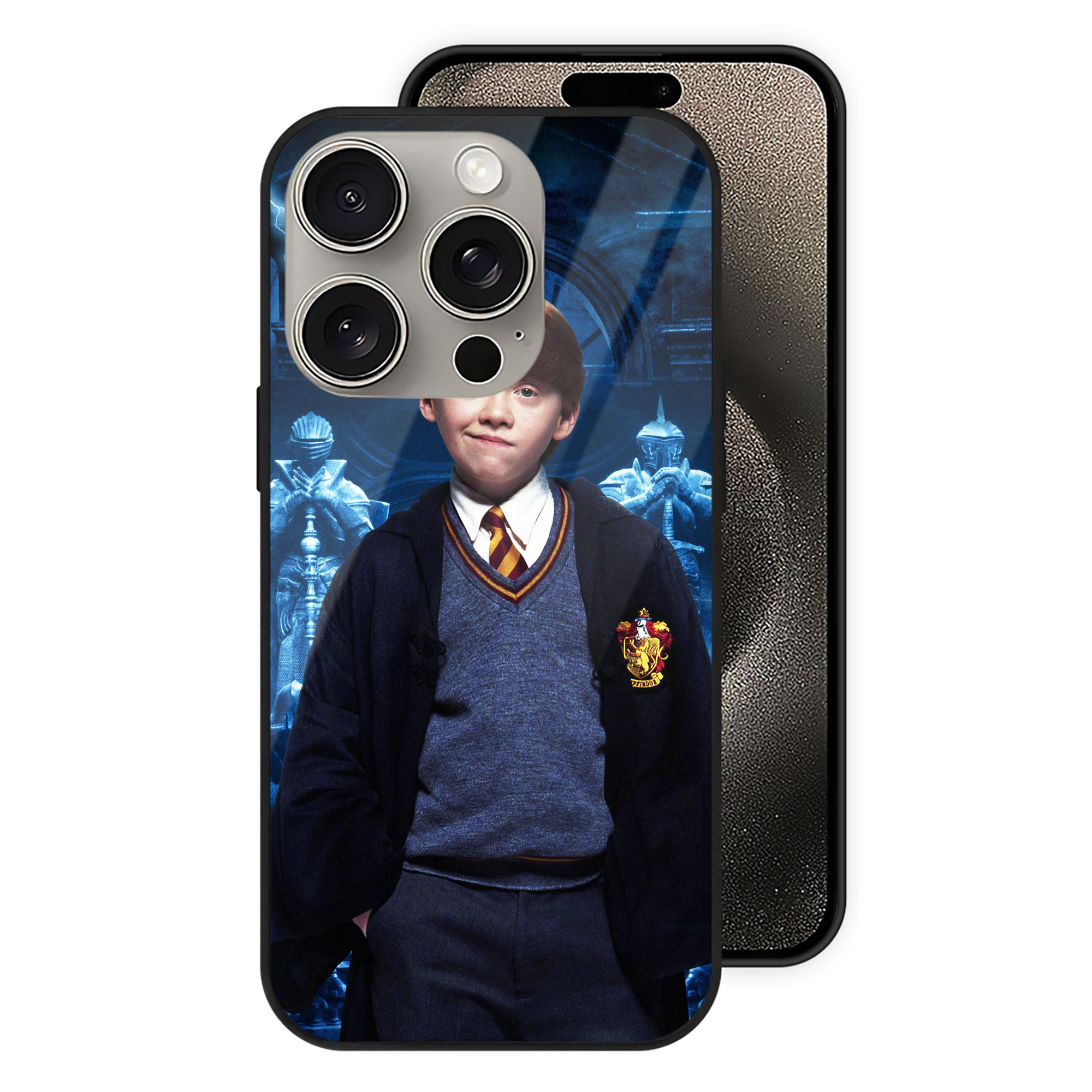 （画像用） Harry Potter ハリー・ポッターシリーズ 【iPhone15Pro対応】スマホケース 耐衝撃＆黄変防止 背面ガラス