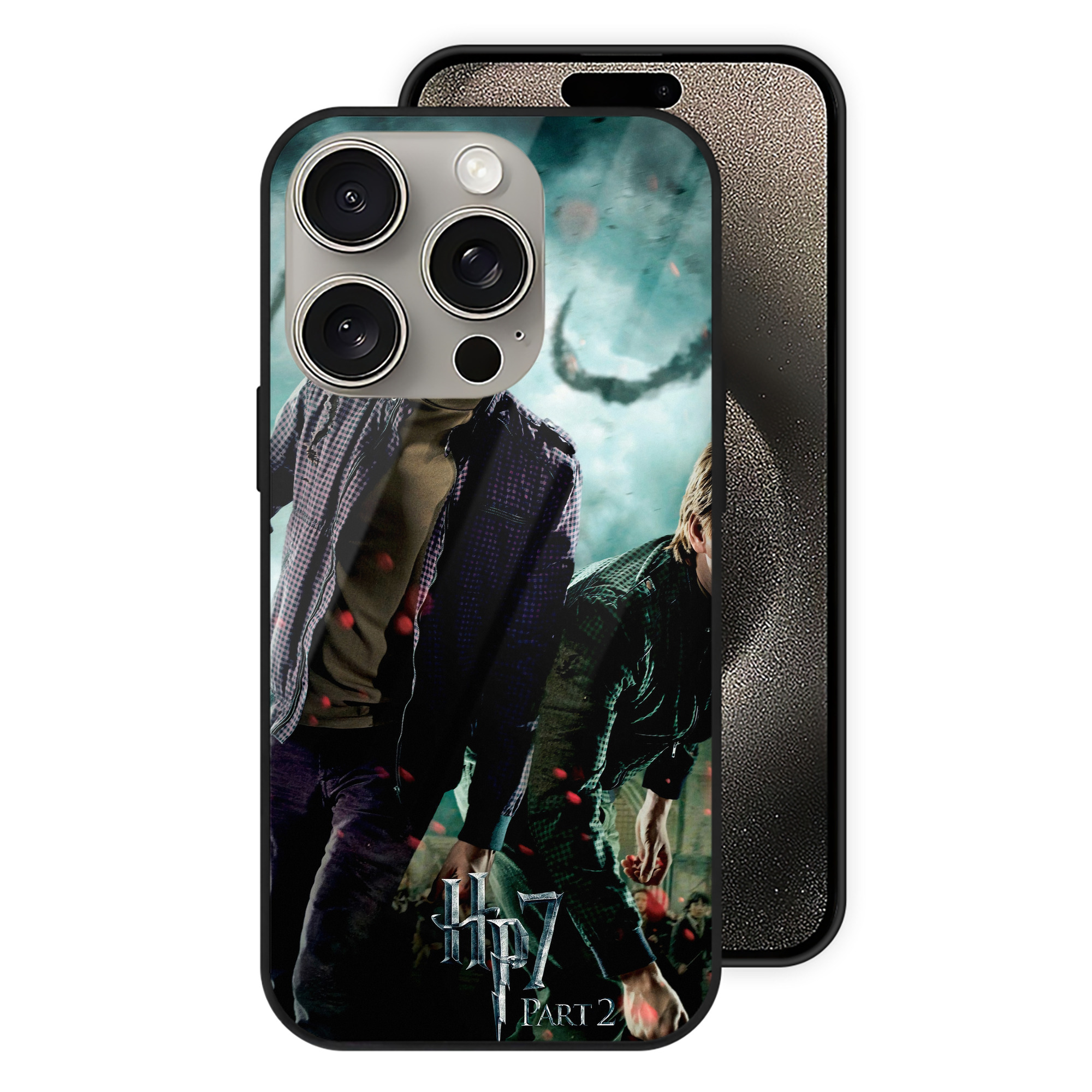 （画像用） Harry Potter ハリー・ポッターシリーズ 【iPhone15Pro対応】スマホケース 耐衝撃＆黄変防止 背面ガラス