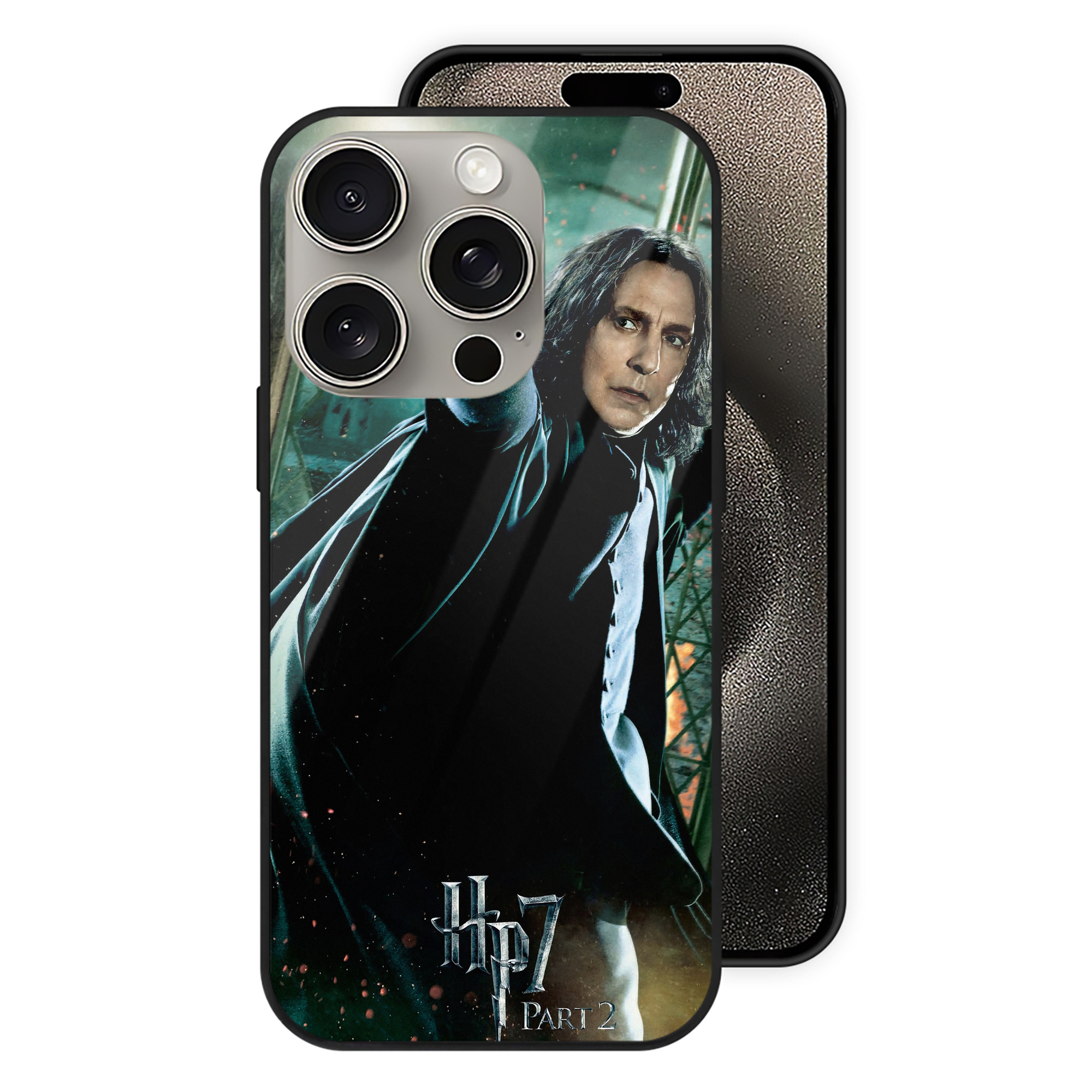 （画像用） Harry Potter ハリー・ポッターシリーズ 【iPhone15Pro対応】スマホケース 耐衝撃＆黄変防止 背面ガラス
