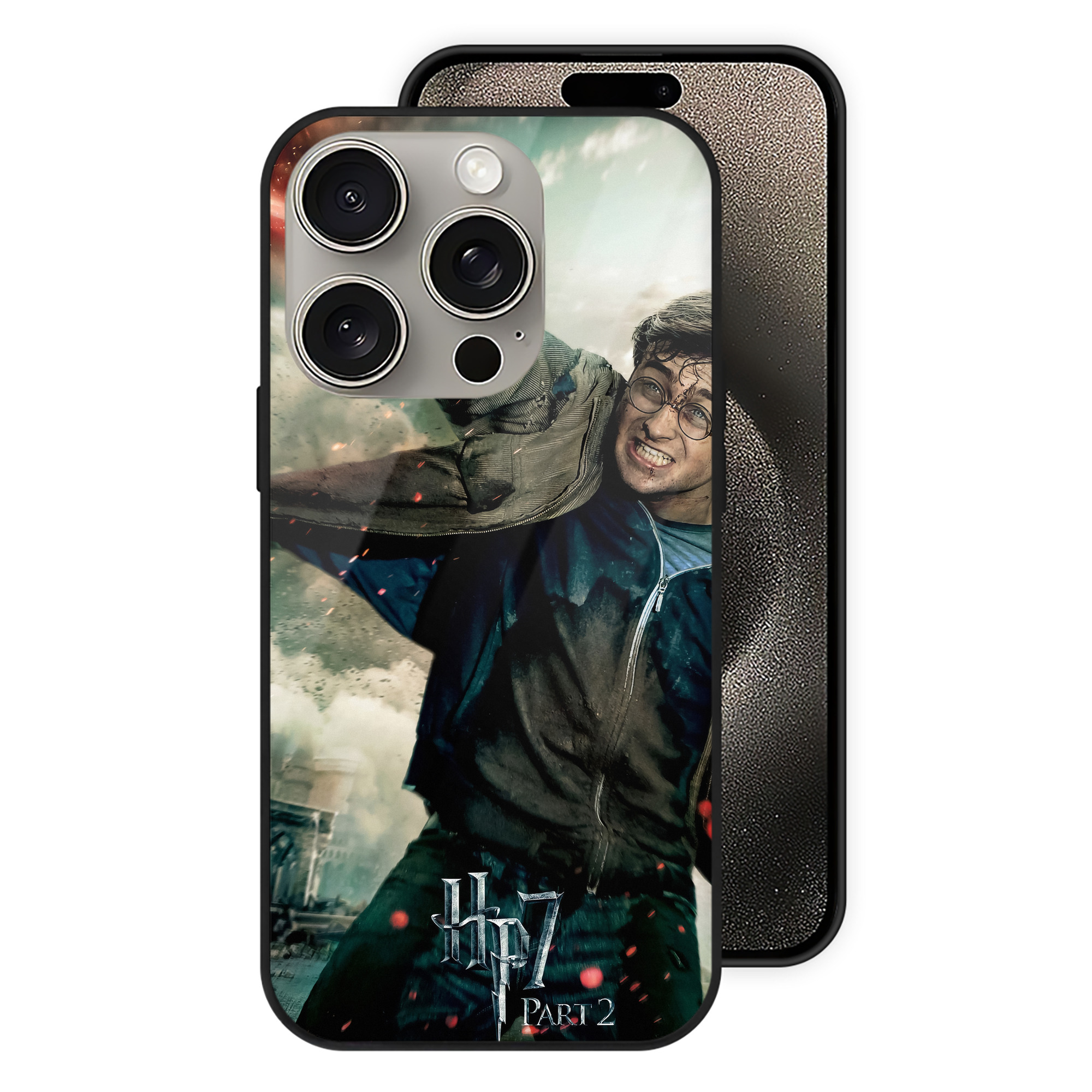 （画像用） Harry Potter ハリー・ポッターシリーズ 【iPhone15Pro対応】スマホケース 耐衝撃＆黄変防止 背面ガラス