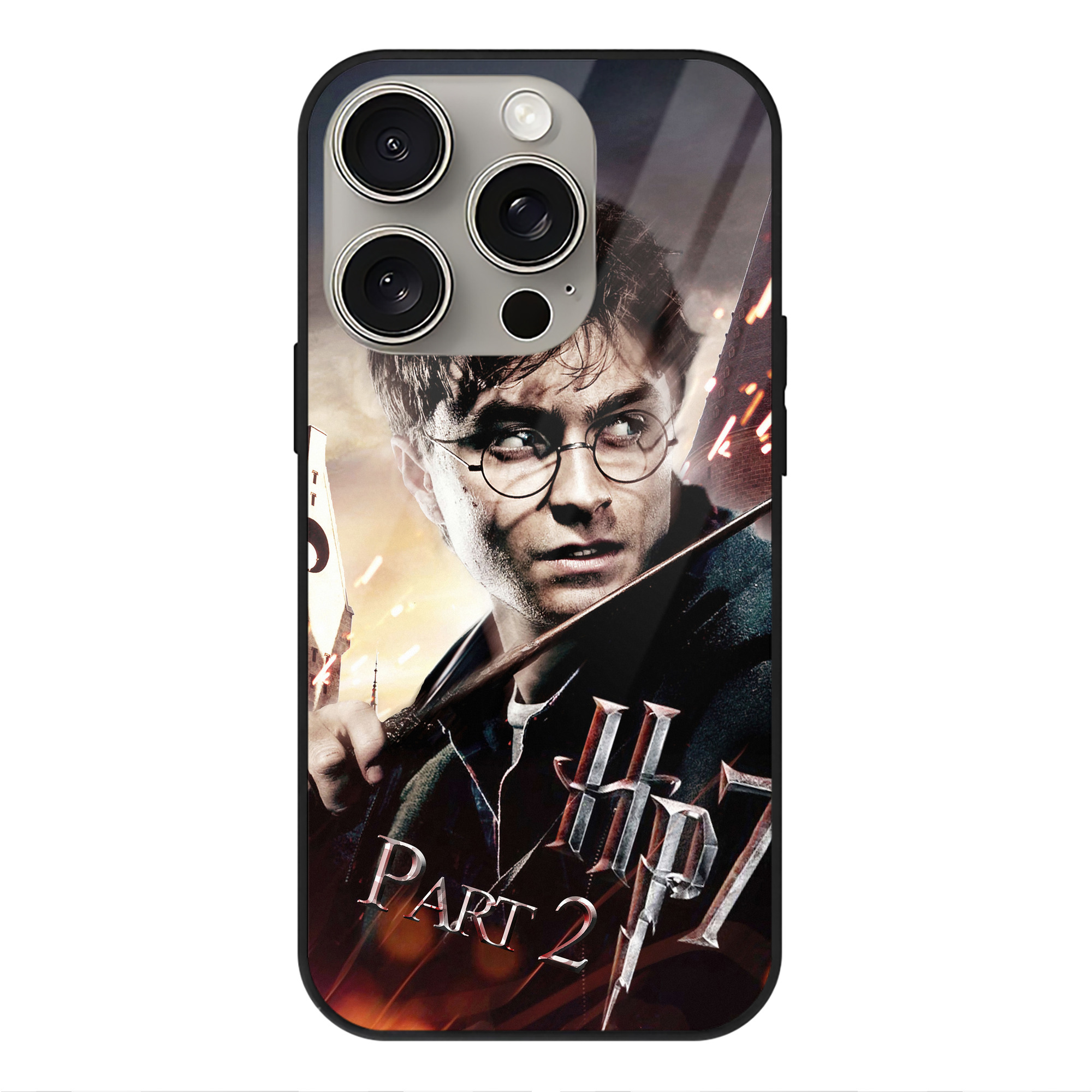 （画像用） Harry Potter ハリー・ポッターシリーズ 【iPhone15Pro対応】スマホケース 耐衝撃＆黄変防止 背面ガラス