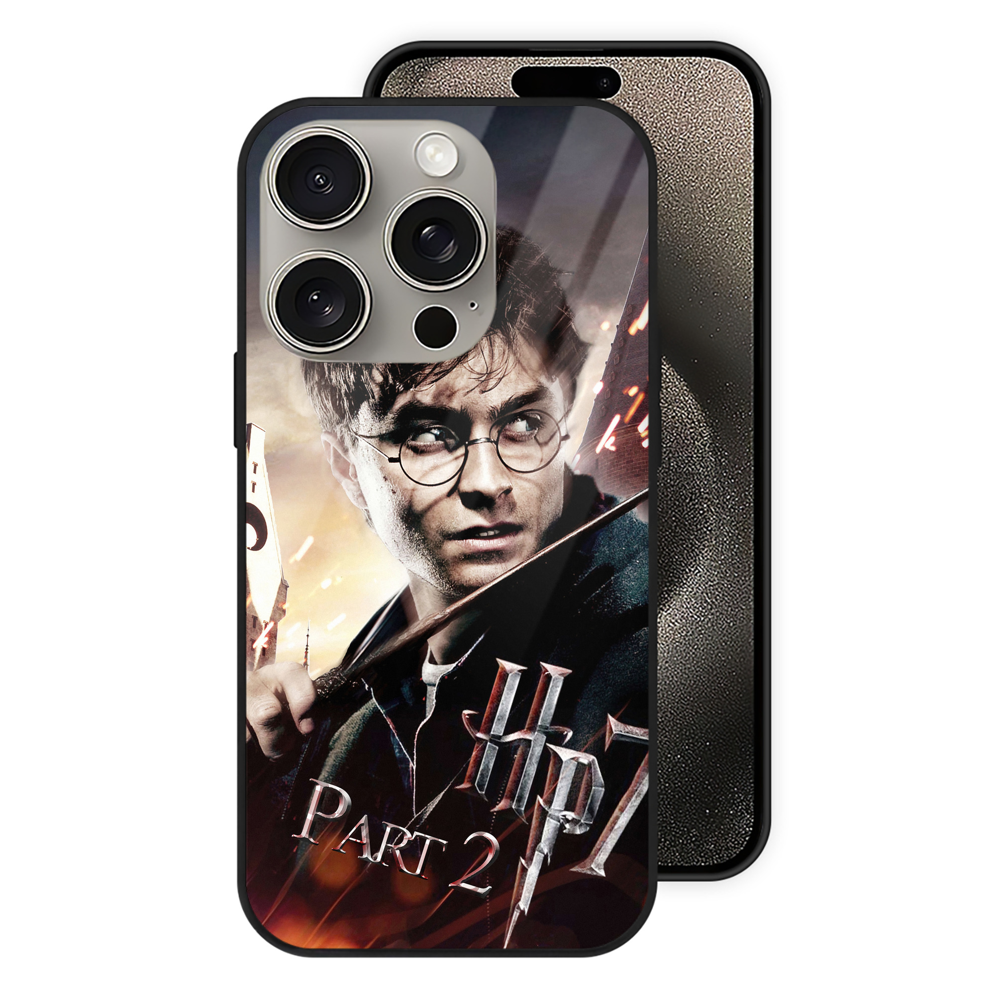 （画像用） Harry Potter ハリー・ポッターシリーズ 【iPhone15Pro対応】スマホケース 耐衝撃＆黄変防止 背面ガラス
