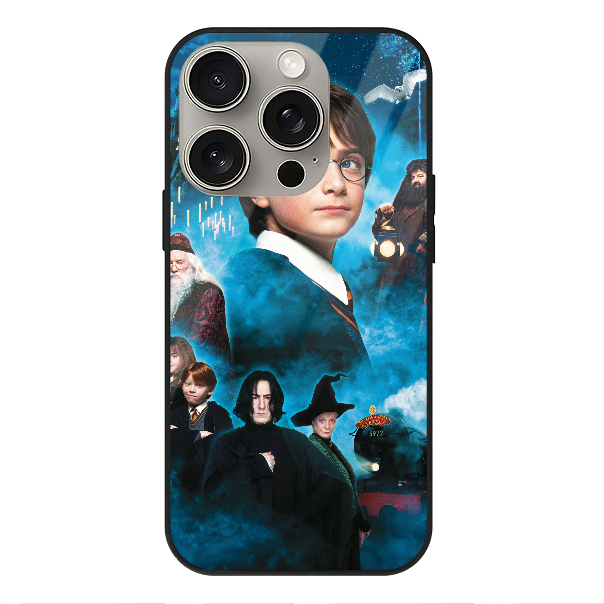 （画像用） Harry Potter ハリー・ポッターシリーズ 【iPhone15Pro対応】スマホケース 耐衝撃＆黄変防止 背面ガラス