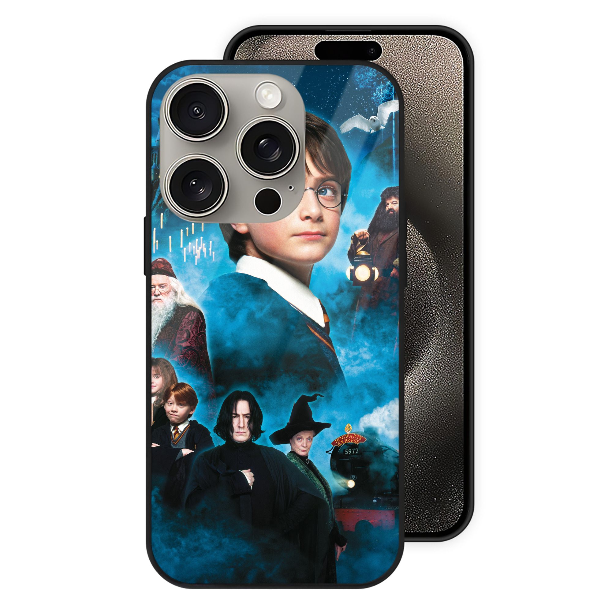 （画像用） Harry Potter ハリー・ポッターシリーズ 【iPhone15Pro対応】スマホケース 耐衝撃＆黄変防止 背面ガラス