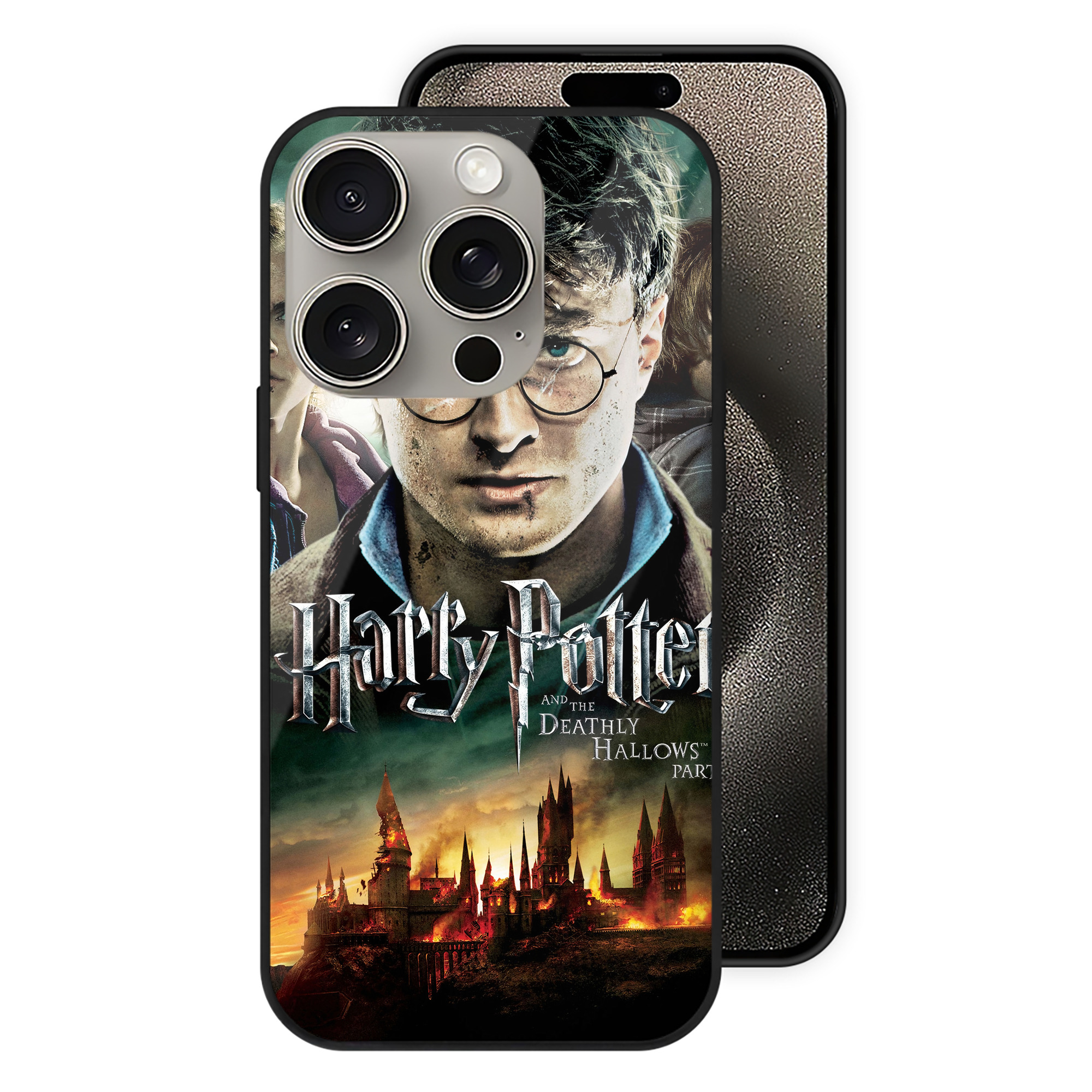 （画像用） Harry Potter ハリー・ポッターシリーズ 【iPhone15Pro対応】スマホケース 耐衝撃＆黄変防止 背面ガラス