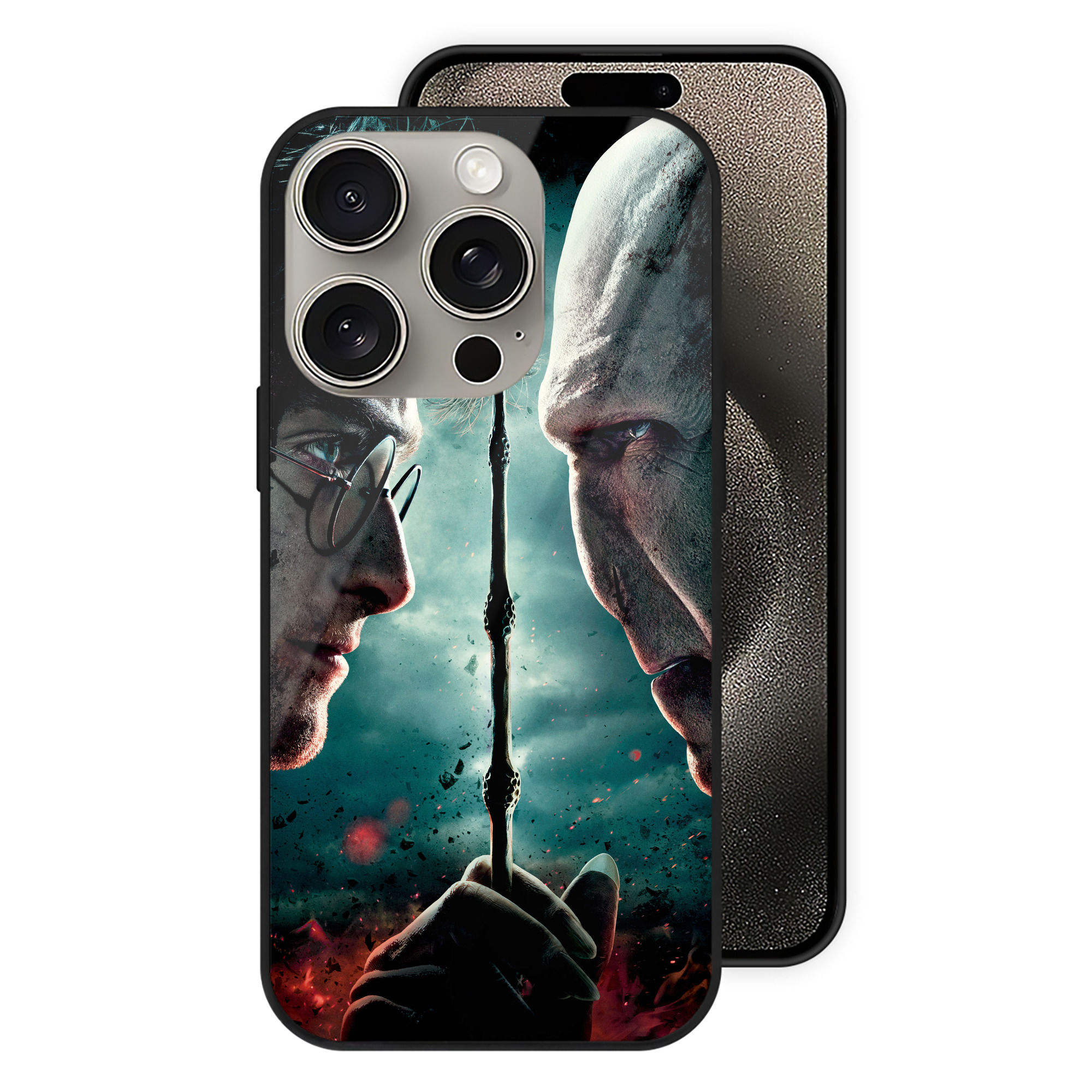 （画像用） Harry Potter ハリー・ポッターシリーズ 【iPhone15Pro対応】スマホケース 耐衝撃＆黄変防止 背面ガラス