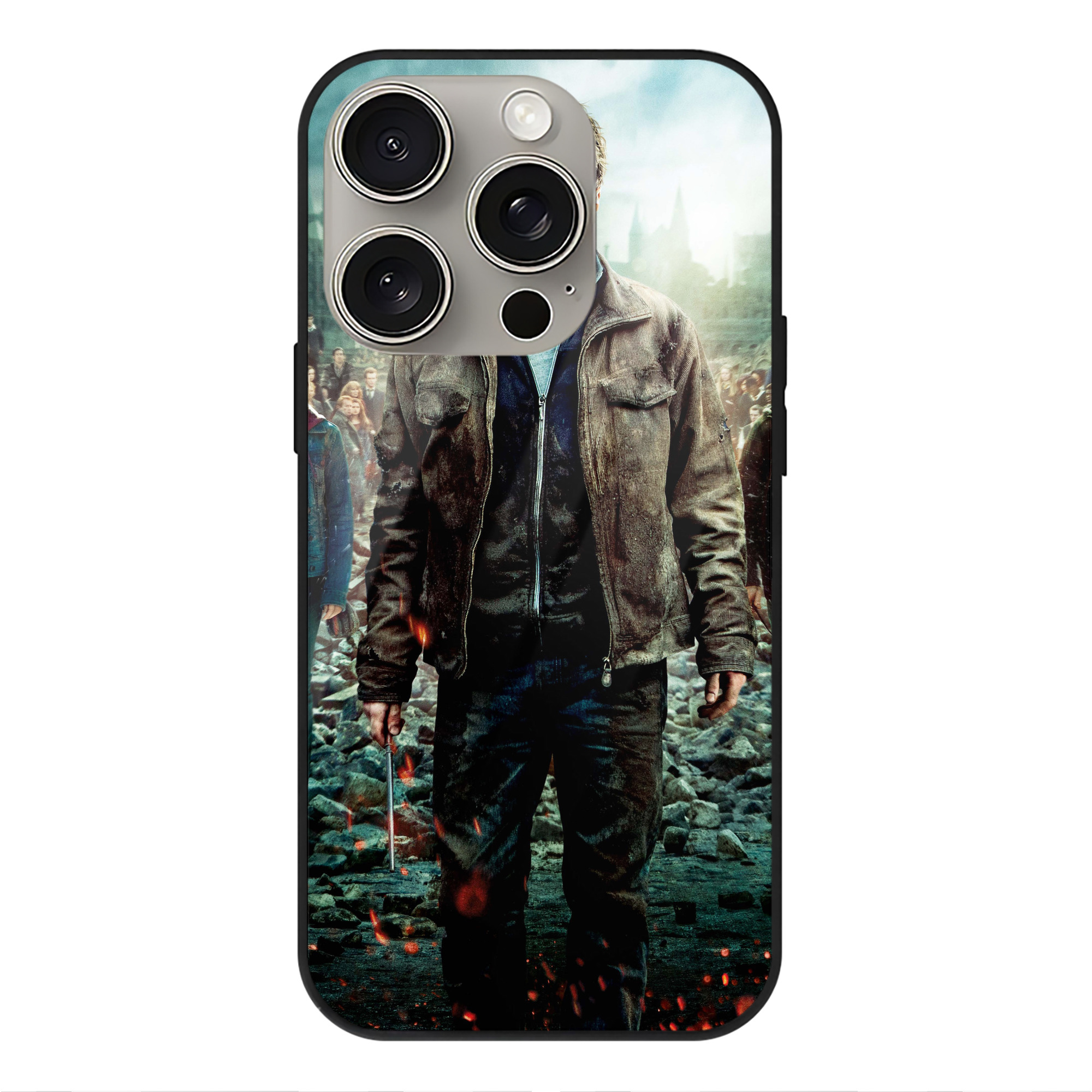 （画像用） Harry Potter ハリー・ポッターシリーズ 【iPhone15Pro対応】スマホケース 耐衝撃＆黄変防止 背面ガラス