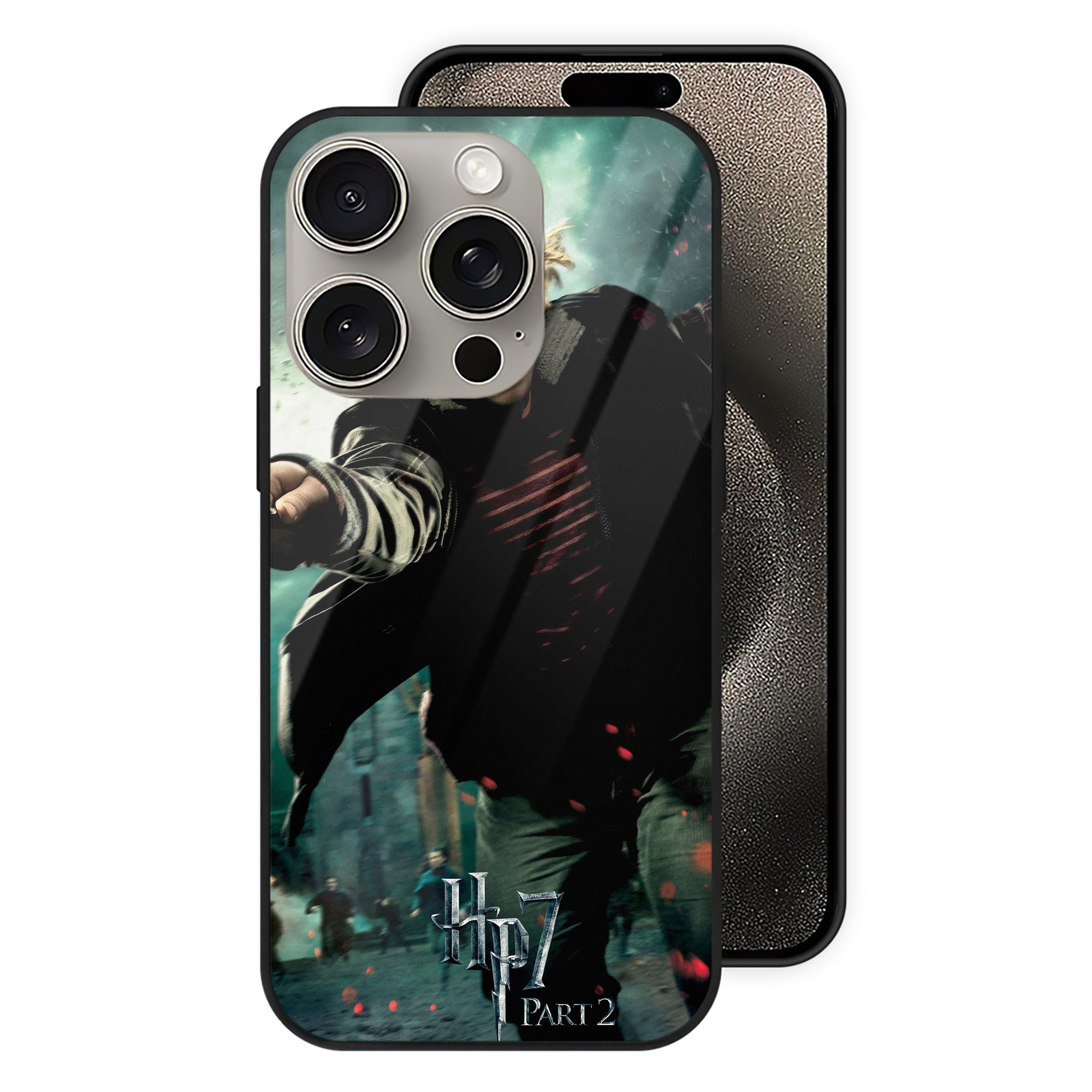 （画像用） Harry Potter ハリー・ポッターシリーズ 【iPhone15Pro対応】スマホケース 耐衝撃＆黄変防止 背面ガラス