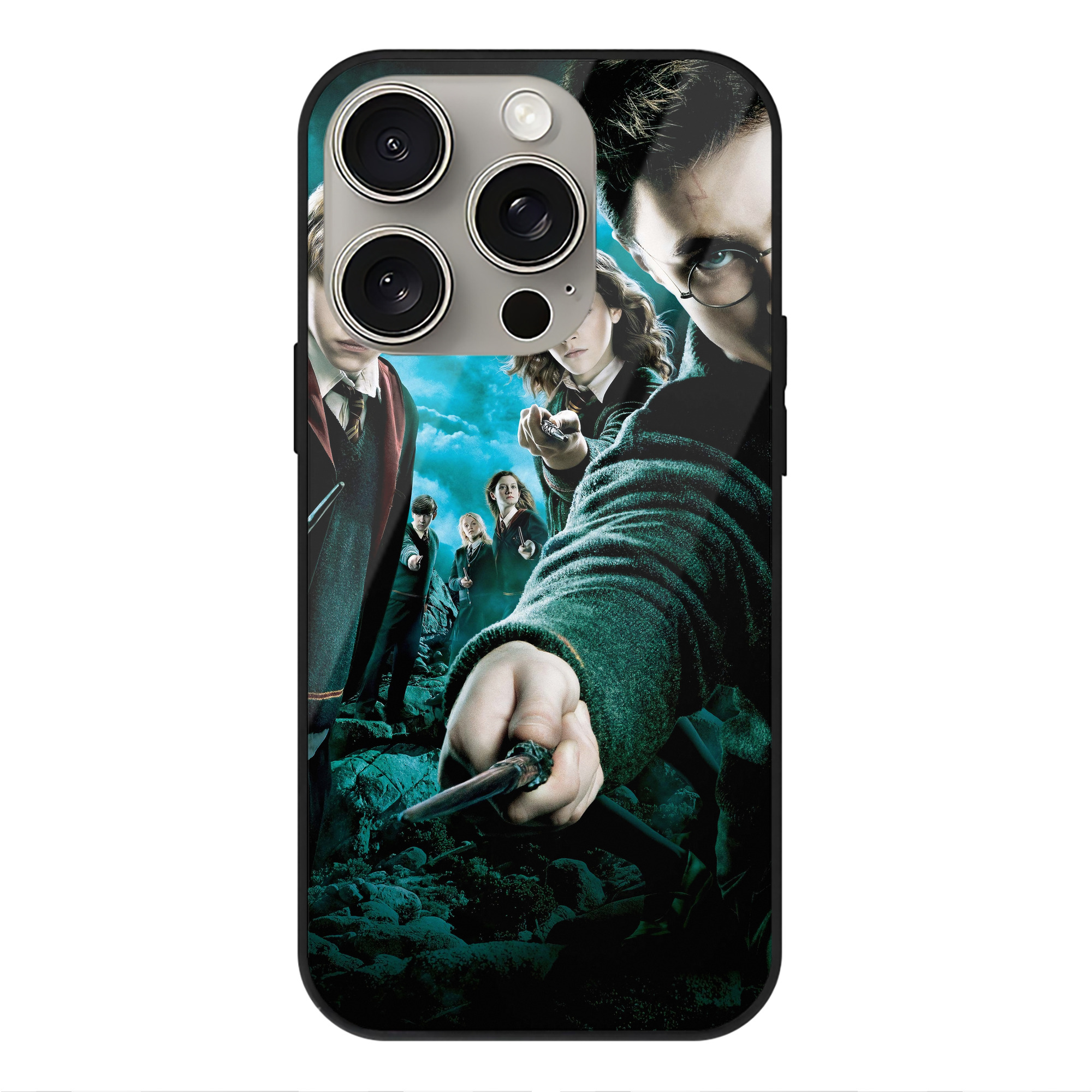 （画像用） Harry Potter ハリー・ポッターシリーズ 【iPhone15Pro対応】スマホケース 耐衝撃＆黄変防止 背面ガラス