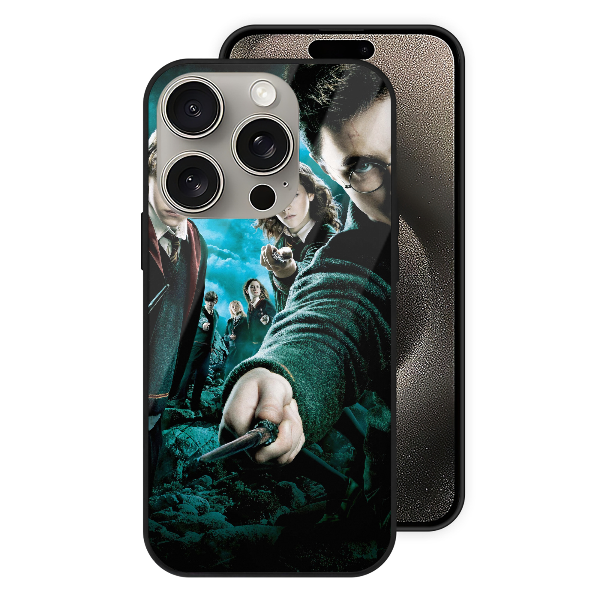 （画像用） Harry Potter ハリー・ポッターシリーズ 【iPhone15Pro対応】スマホケース 耐衝撃＆黄変防止 背面ガラス