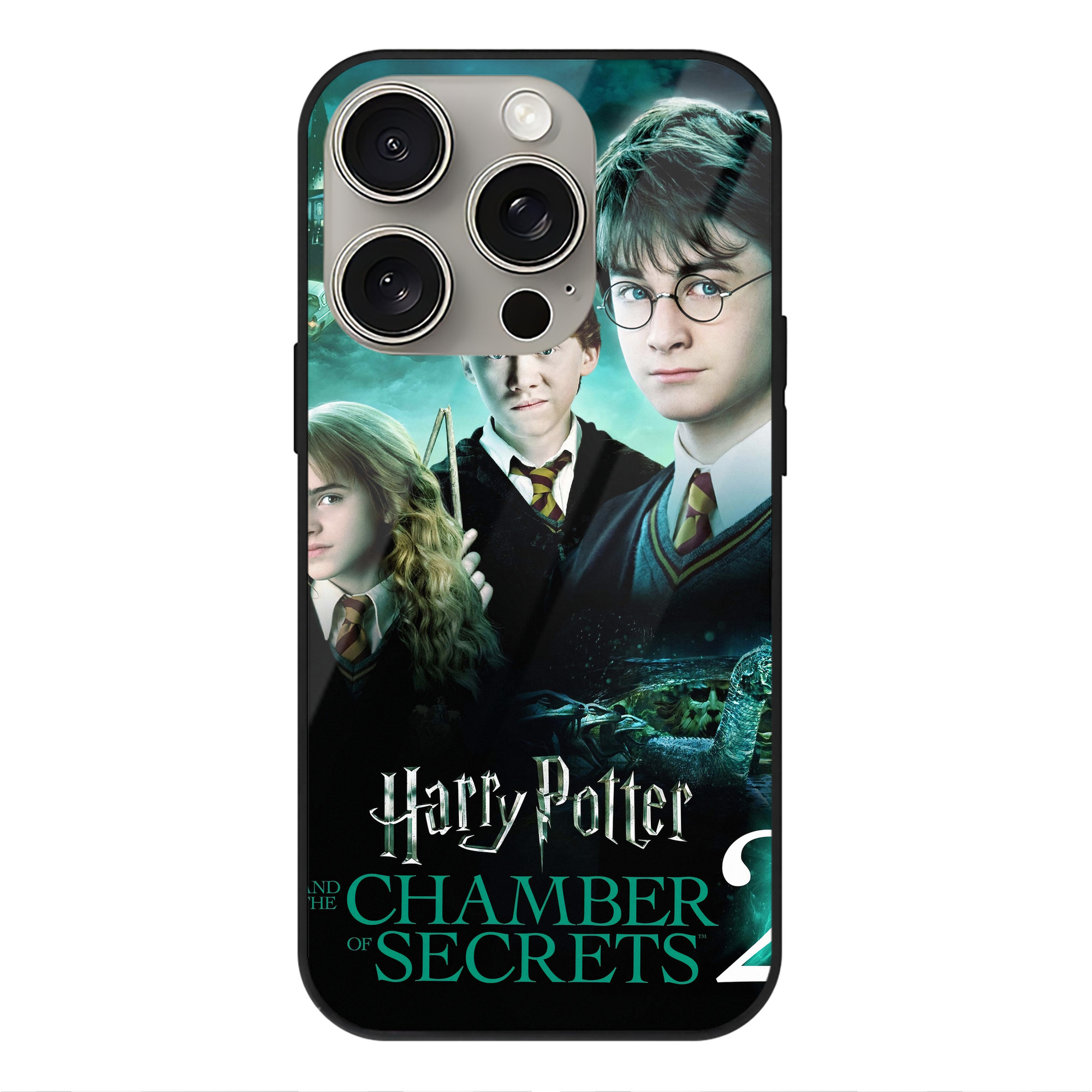 （画像用） Harry Potter ハリー・ポッターシリーズ 【iPhone15Pro対応】スマホケース 耐衝撃＆黄変防止 背面ガラス