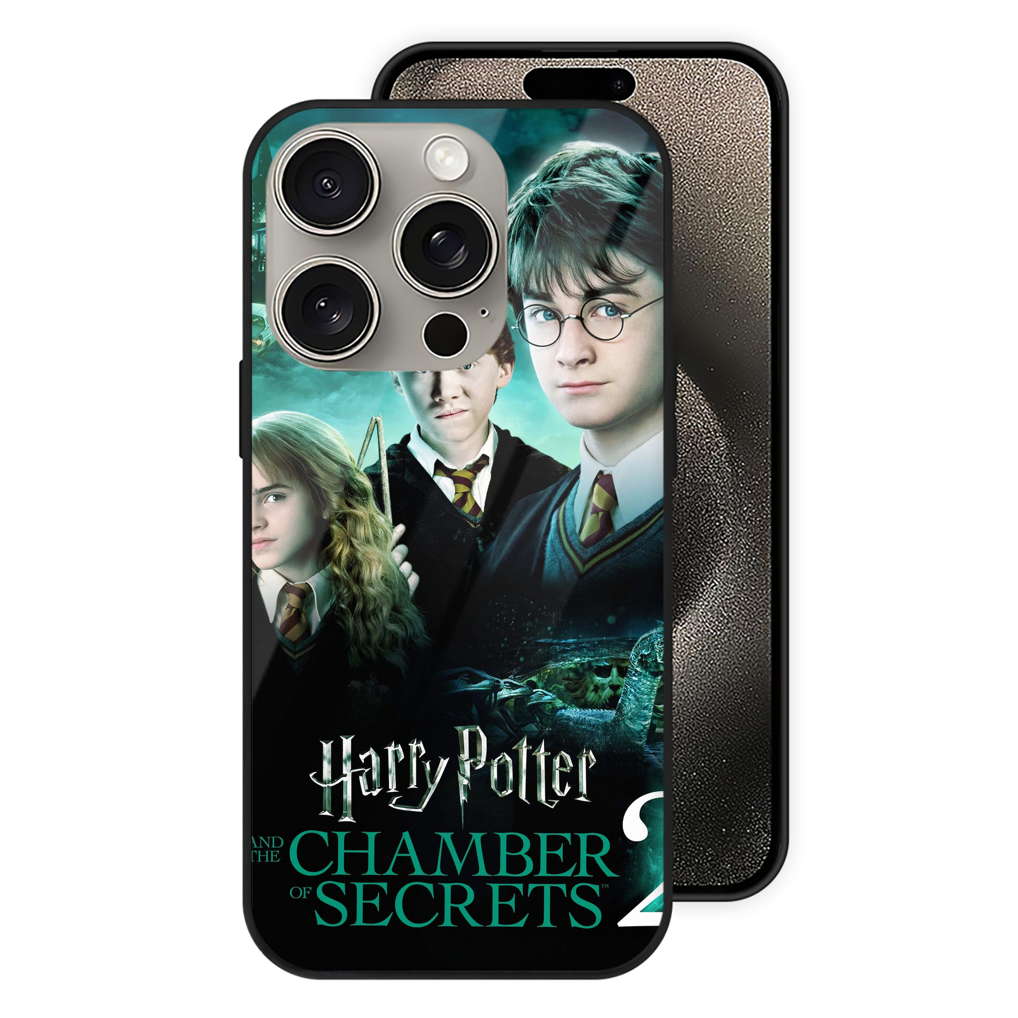 （画像用） Harry Potter ハリー・ポッターシリーズ 【iPhone15Pro対応】スマホケース 耐衝撃＆黄変防止 背面ガラス