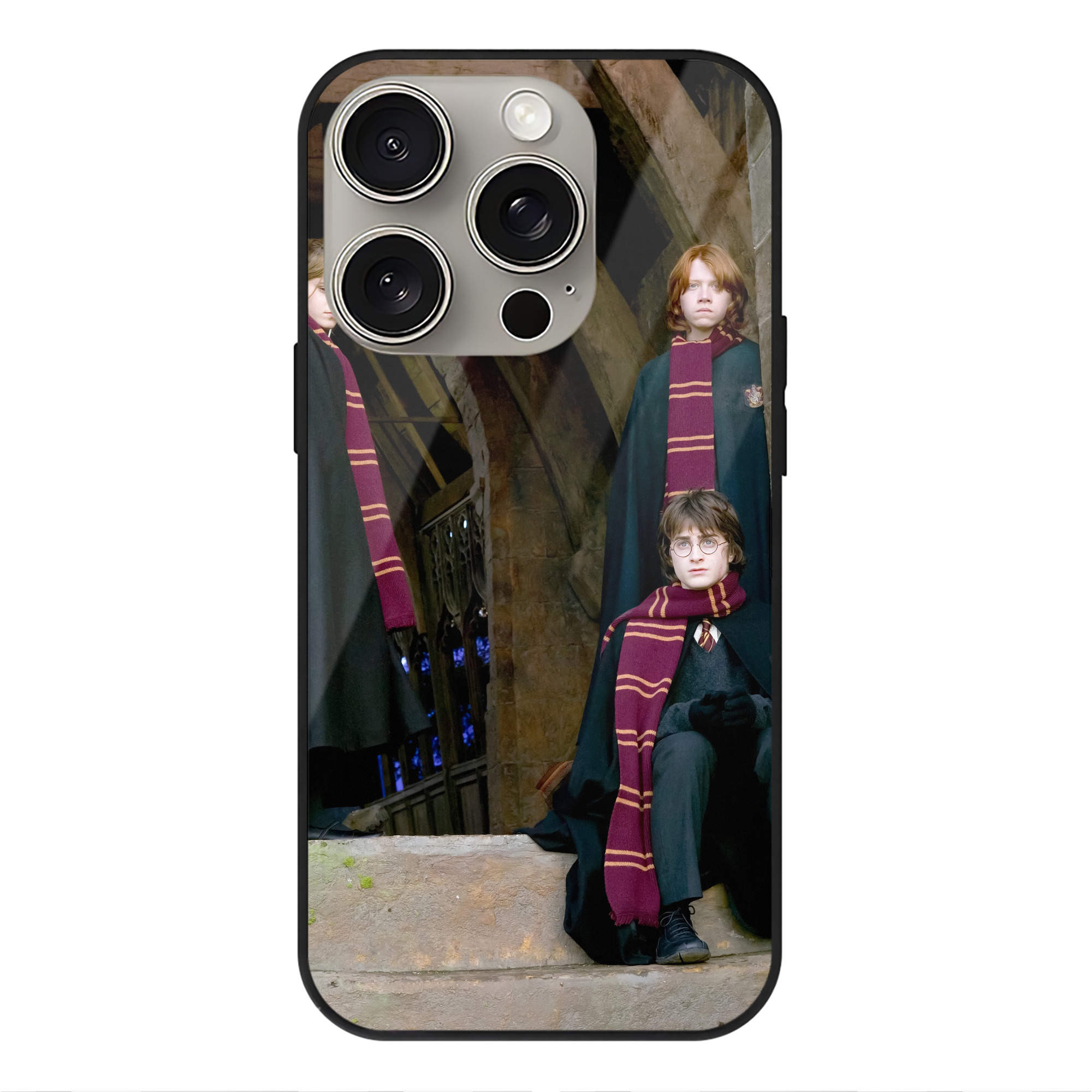 （画像用） Harry Potter ハリー・ポッターシリーズ 【iPhone15Pro対応】スマホケース 耐衝撃＆黄変防止 背面ガラス