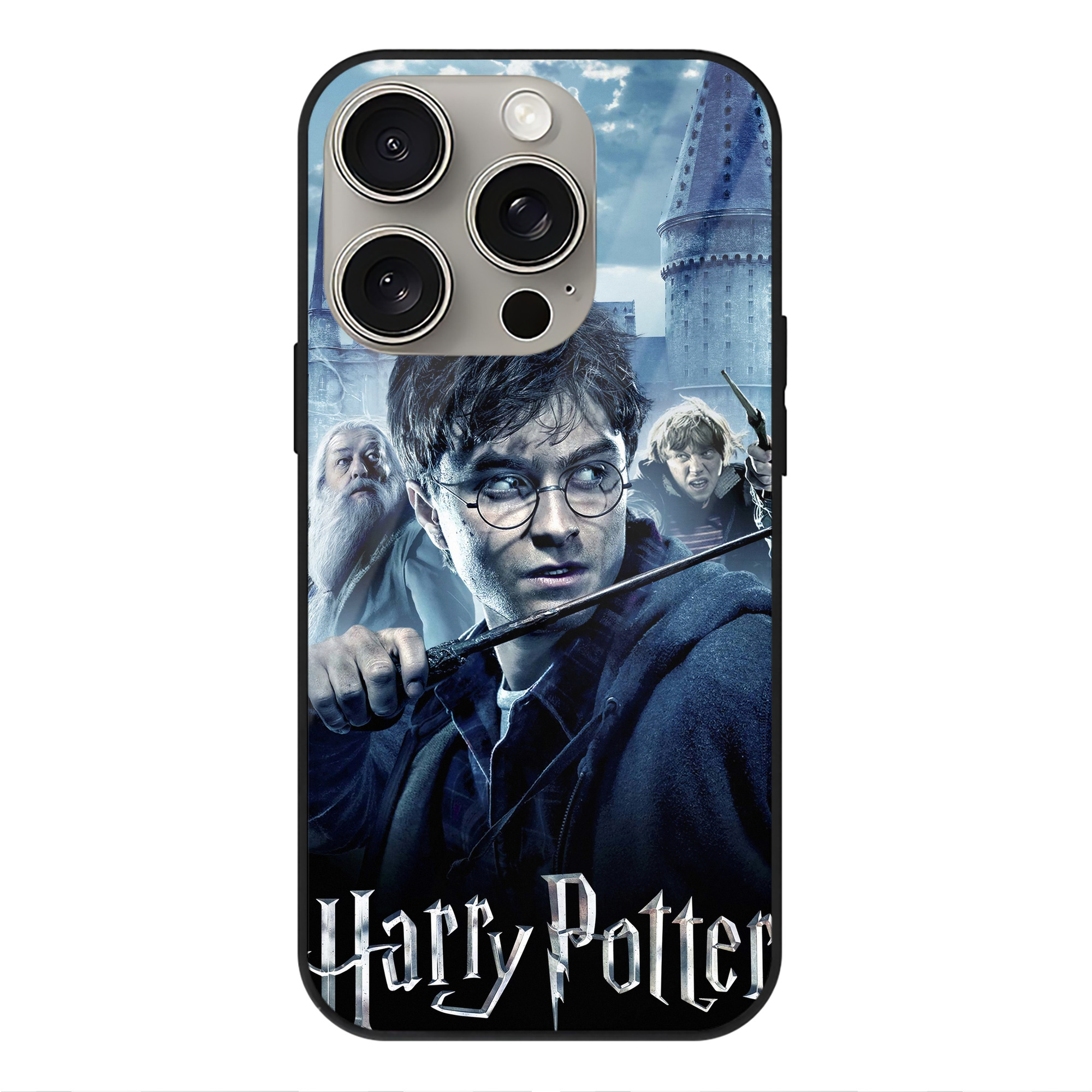 （画像用） Harry Potter ハリー・ポッターシリーズ 【iPhone15Pro対応】スマホケース 耐衝撃＆黄変防止 背面ガラス
