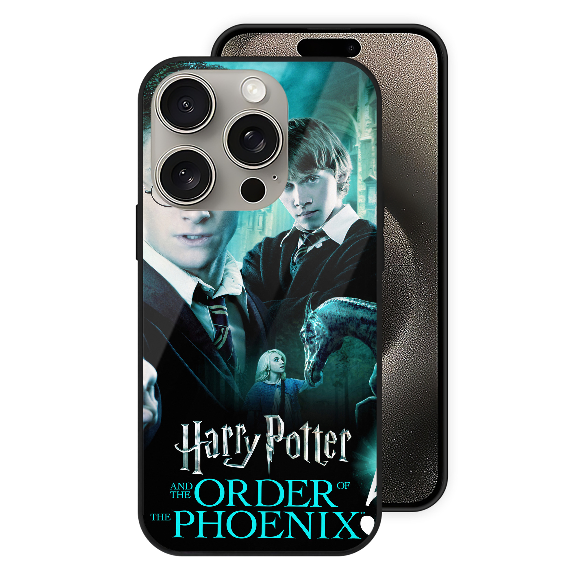（画像用） Harry Potter ハリー・ポッターシリーズ 【iPhone15Pro対応】スマホケース 耐衝撃＆黄変防止 背面ガラス