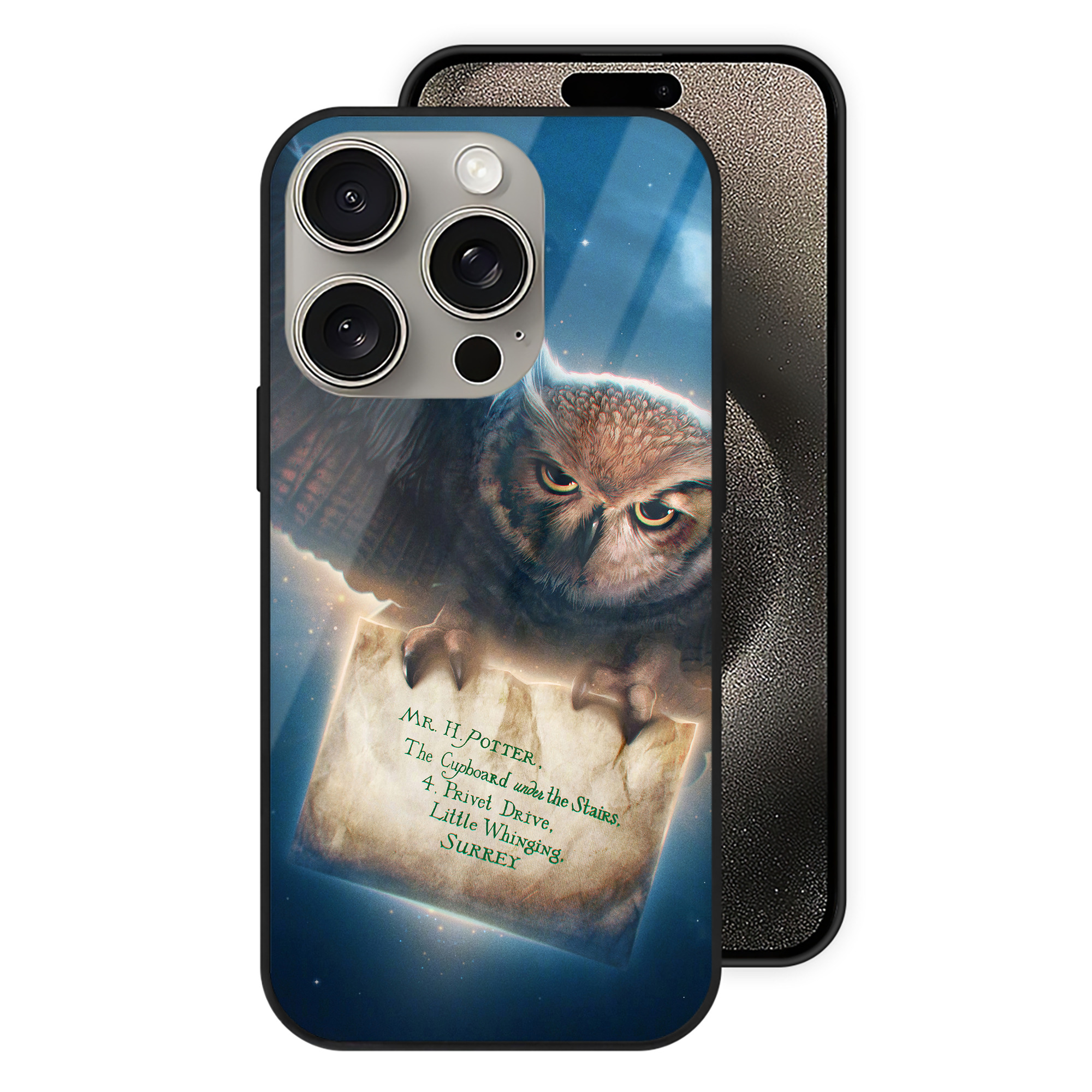 （画像用） Harry Potter ハリー・ポッターシリーズ 【iPhone15Pro対応】スマホケース 耐衝撃＆黄変防止 背面ガラス