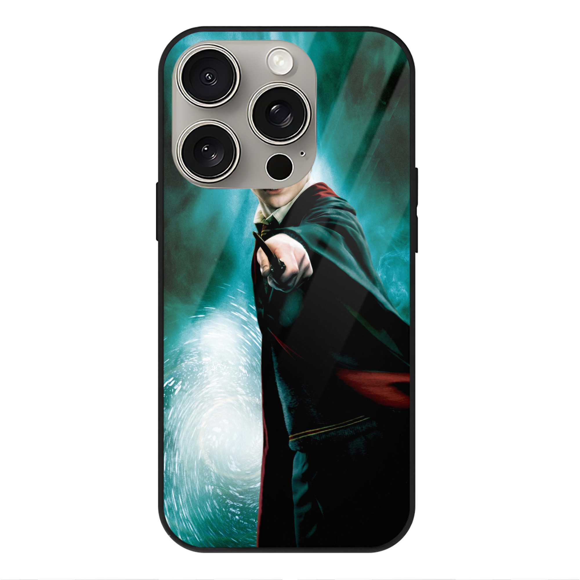 （画像用） Harry Potter ハリー・ポッターシリーズ 【iPhone15Pro対応】スマホケース 耐衝撃＆黄変防止 背面ガラス