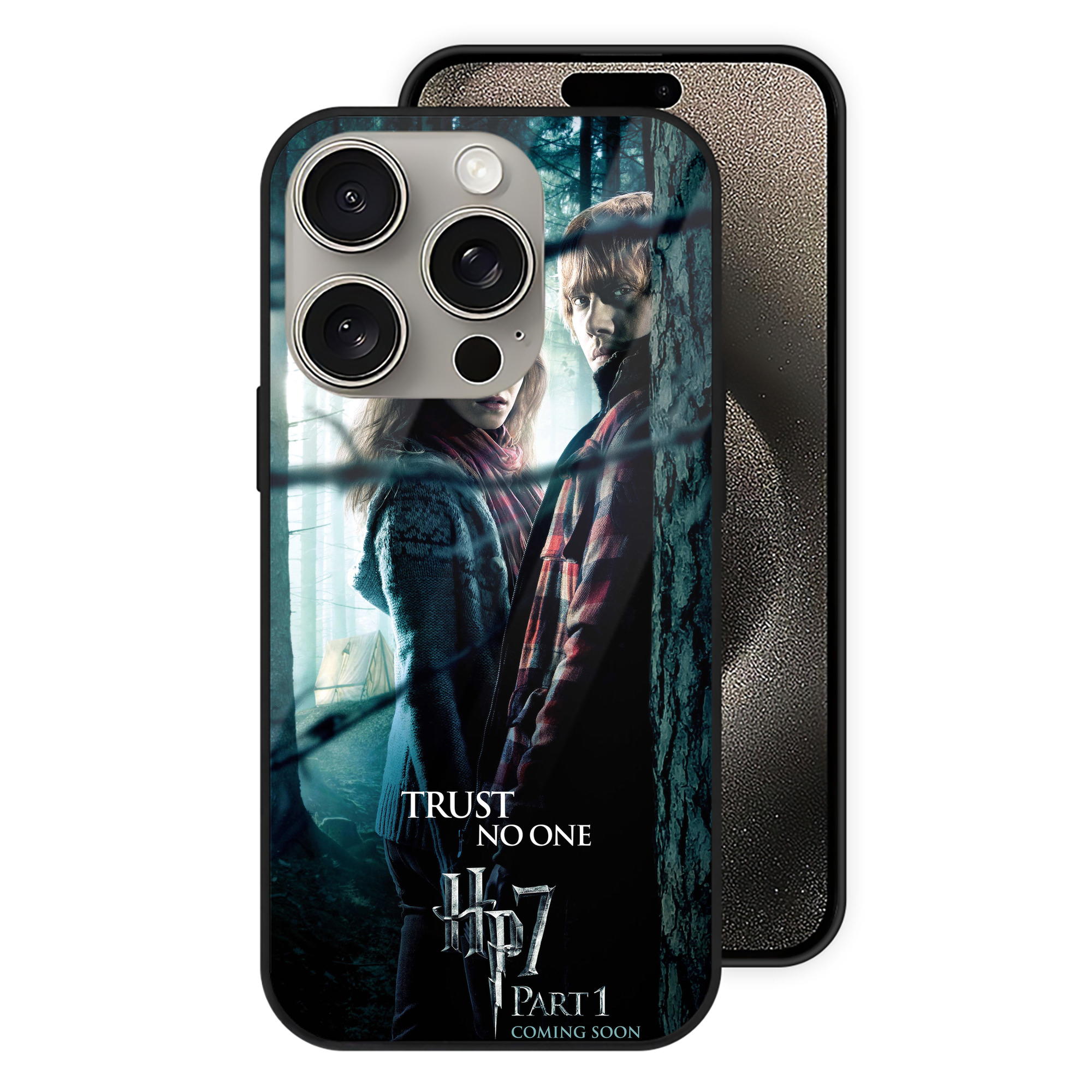 （画像用） Harry Potter ハリー・ポッターシリーズ 【iPhone15Pro対応】スマホケース 耐衝撃＆黄変防止 背面ガラス
