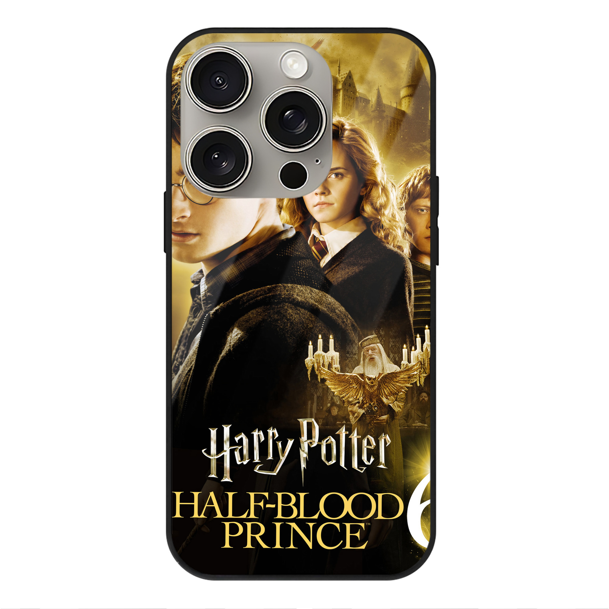 （画像用） Harry Potter ハリー・ポッターシリーズ 【iPhone15Pro対応】スマホケース 耐衝撃＆黄変防止 背面ガラス