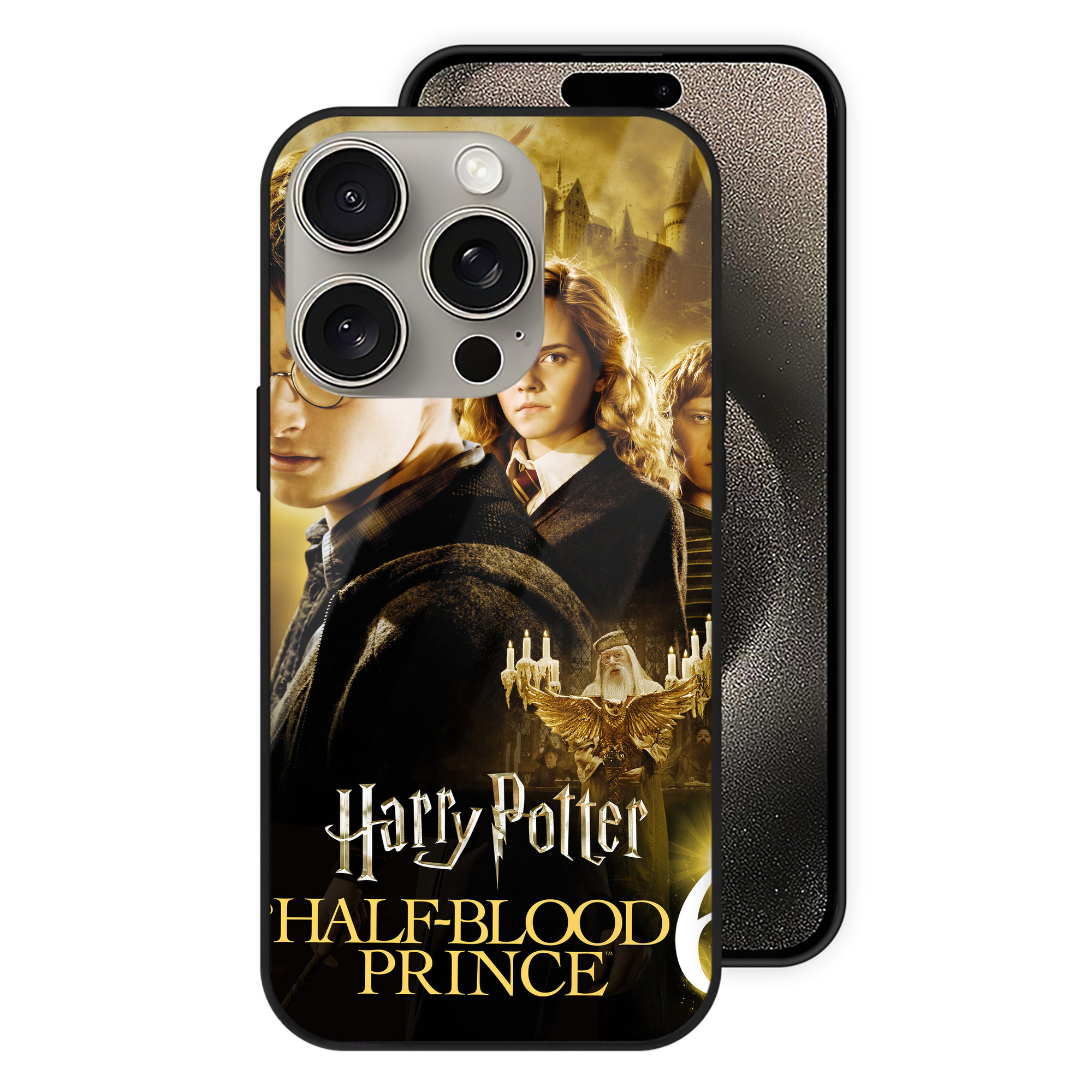 （画像用） Harry Potter ハリー・ポッターシリーズ 【iPhone15Pro対応】スマホケース 耐衝撃＆黄変防止 背面ガラス