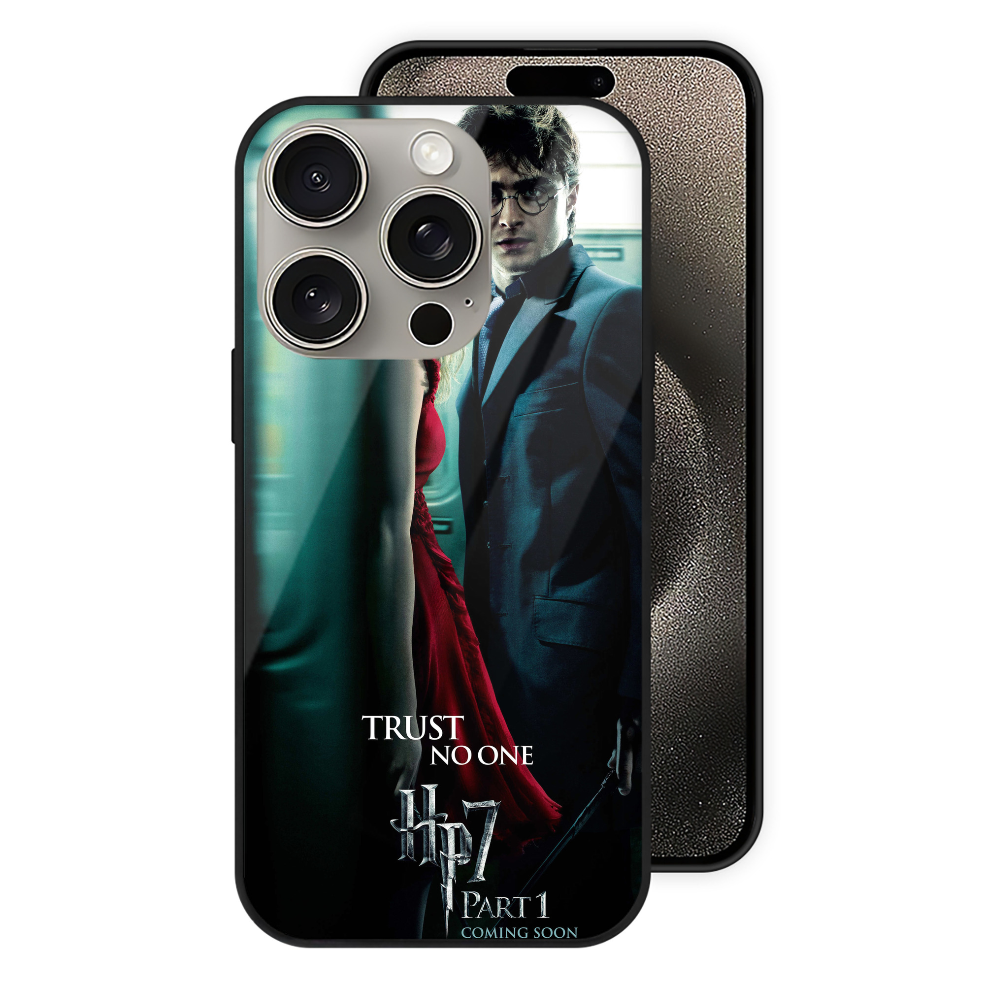 （画像用） Harry Potter ハリー・ポッターシリーズ 【iPhone15Pro対応】スマホケース 耐衝撃＆黄変防止 背面ガラス