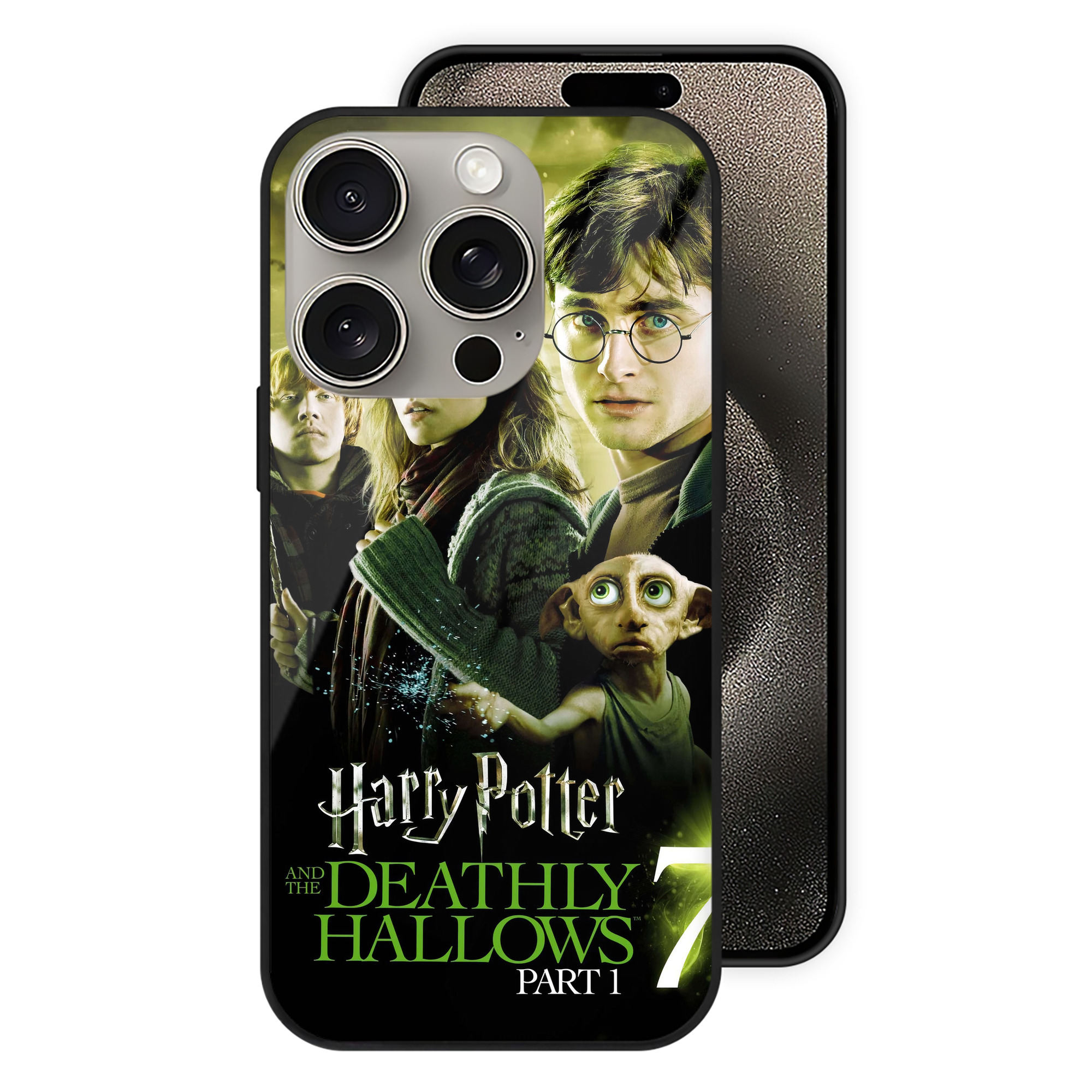 （画像用） Harry Potter ハリー・ポッターシリーズ 【iPhone15Pro対応】スマホケース 耐衝撃＆黄変防止 背面ガラス