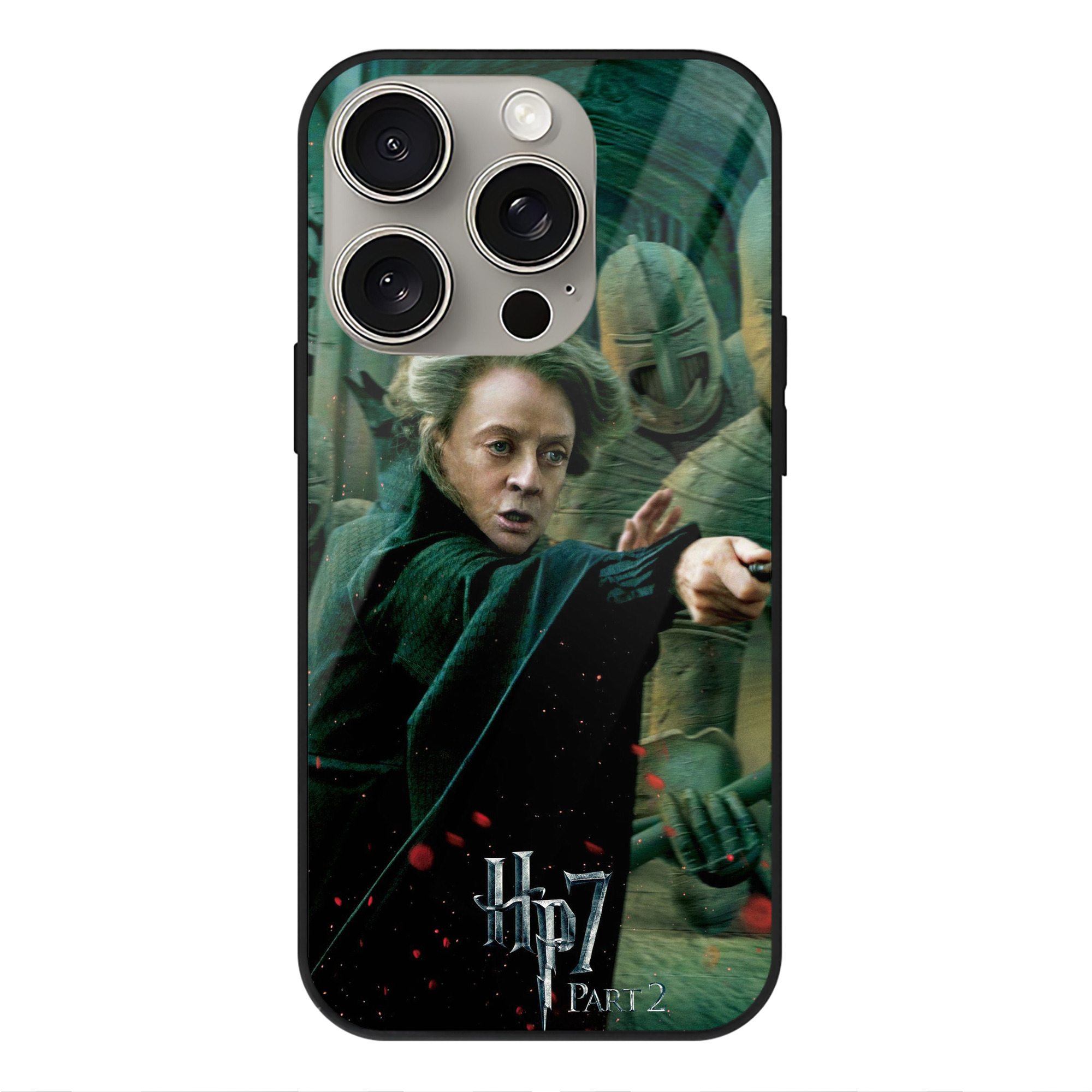 （画像用） Harry Potter ハリー・ポッターシリーズ 【iPhone15Pro対応】スマホケース 耐衝撃＆黄変防止 背面ガラス