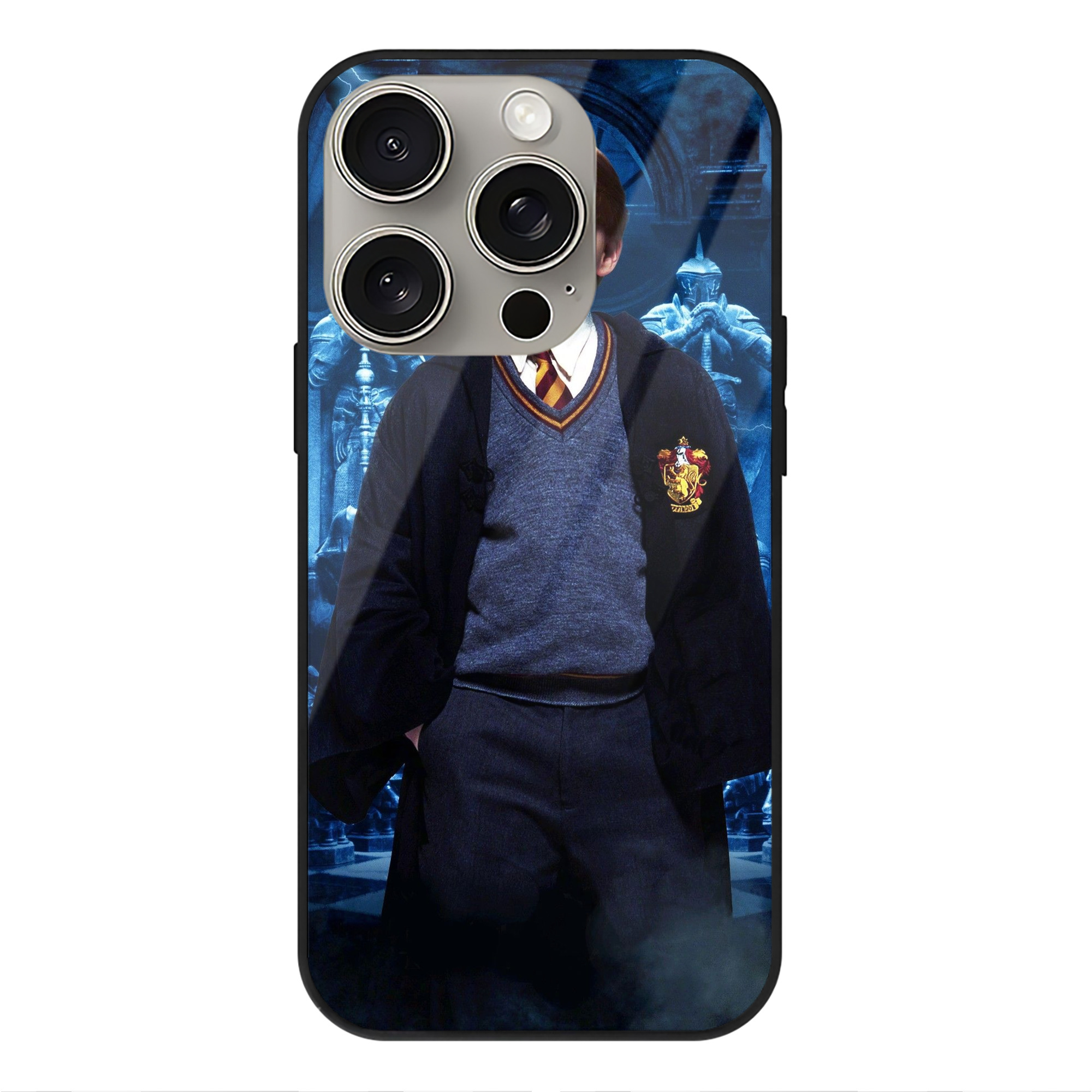 （画像用） Harry Potter ハリー・ポッターシリーズ 【iPhone15Pro対応】スマホケース 耐衝撃＆黄変防止 背面ガラス