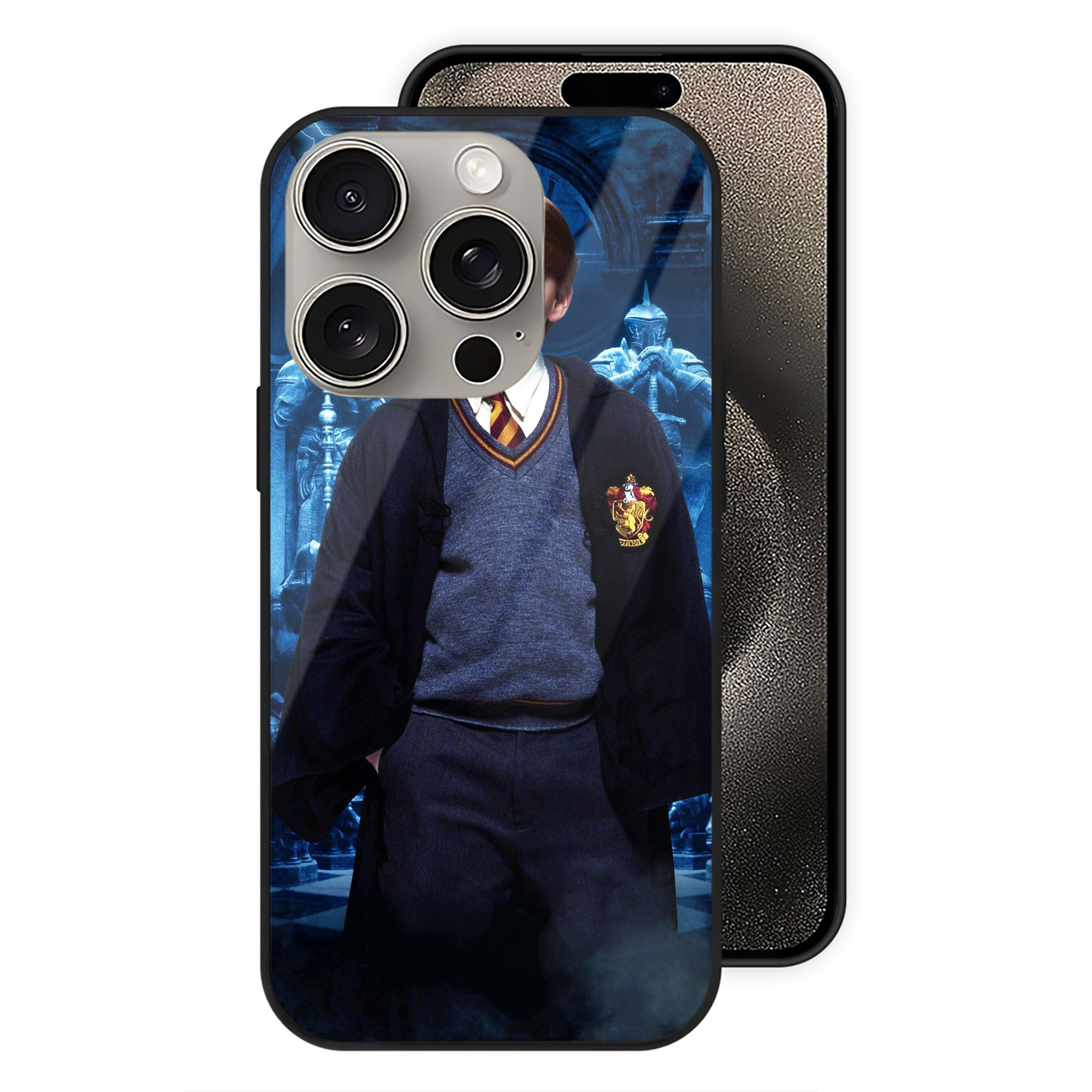 （画像用） Harry Potter ハリー・ポッターシリーズ 【iPhone15Pro対応】スマホケース 耐衝撃＆黄変防止 背面ガラス