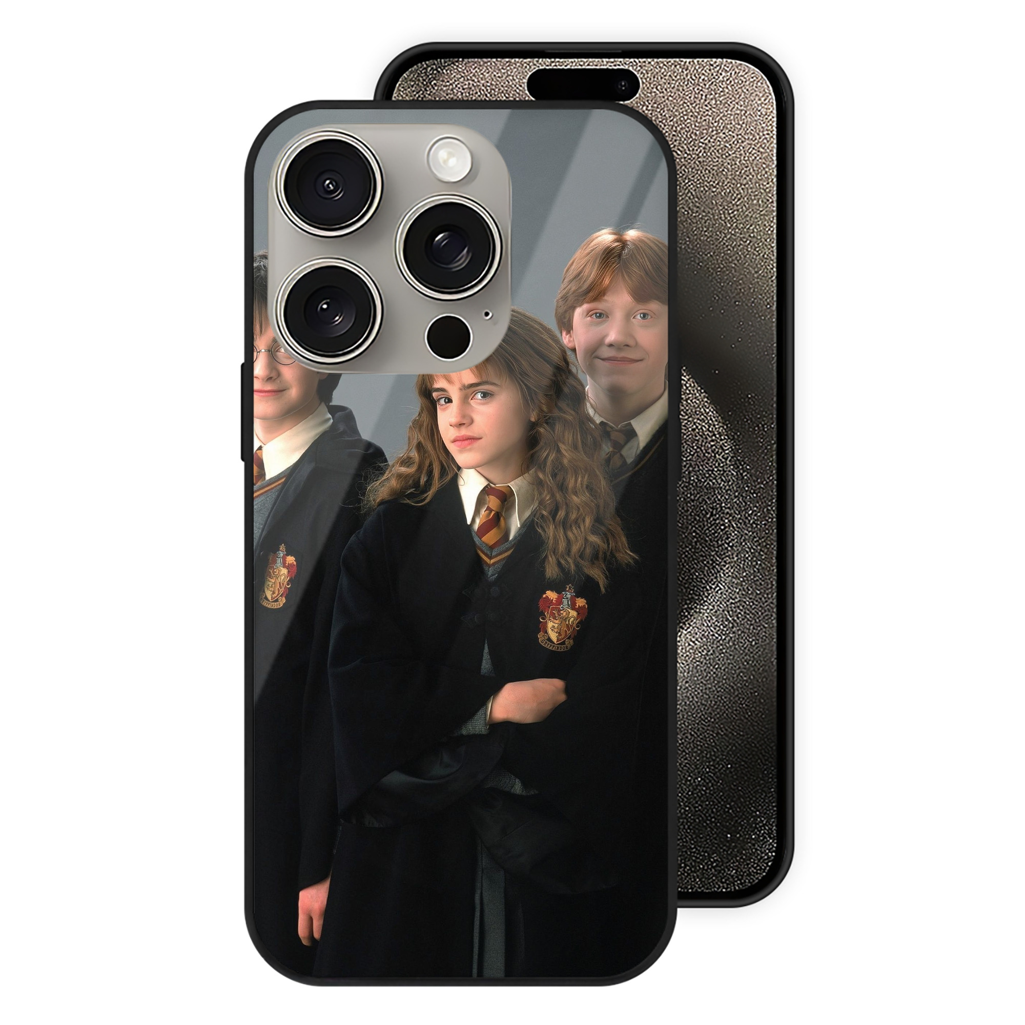 （画像用） Harry Potter ハリー・ポッターシリーズ 【iPhone15Pro対応】スマホケース 耐衝撃＆黄変防止 背面ガラス