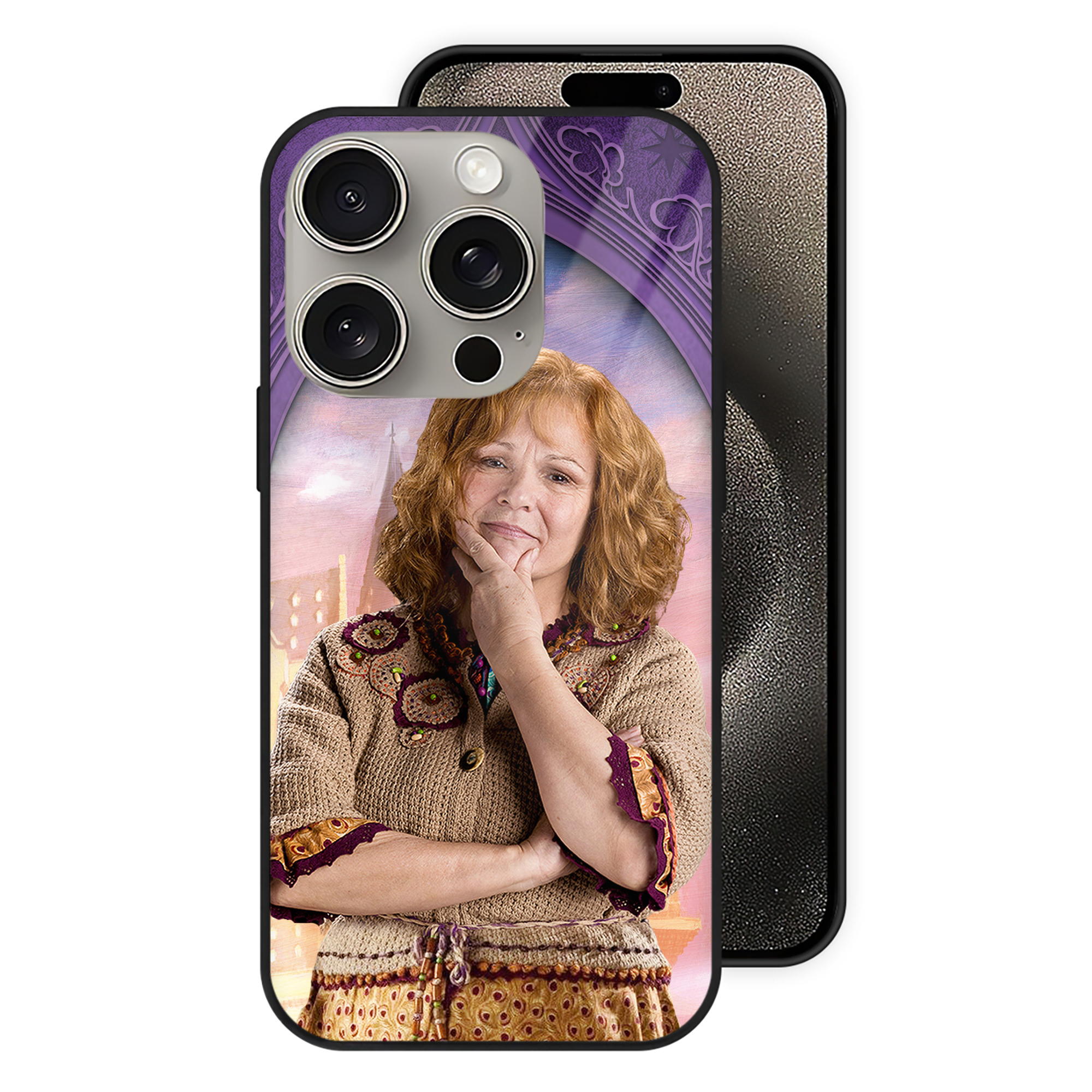 （画像用） Harry Potter ハリー・ポッターシリーズ 【iPhone15Pro対応】スマホケース 耐衝撃＆黄変防止 背面ガラス