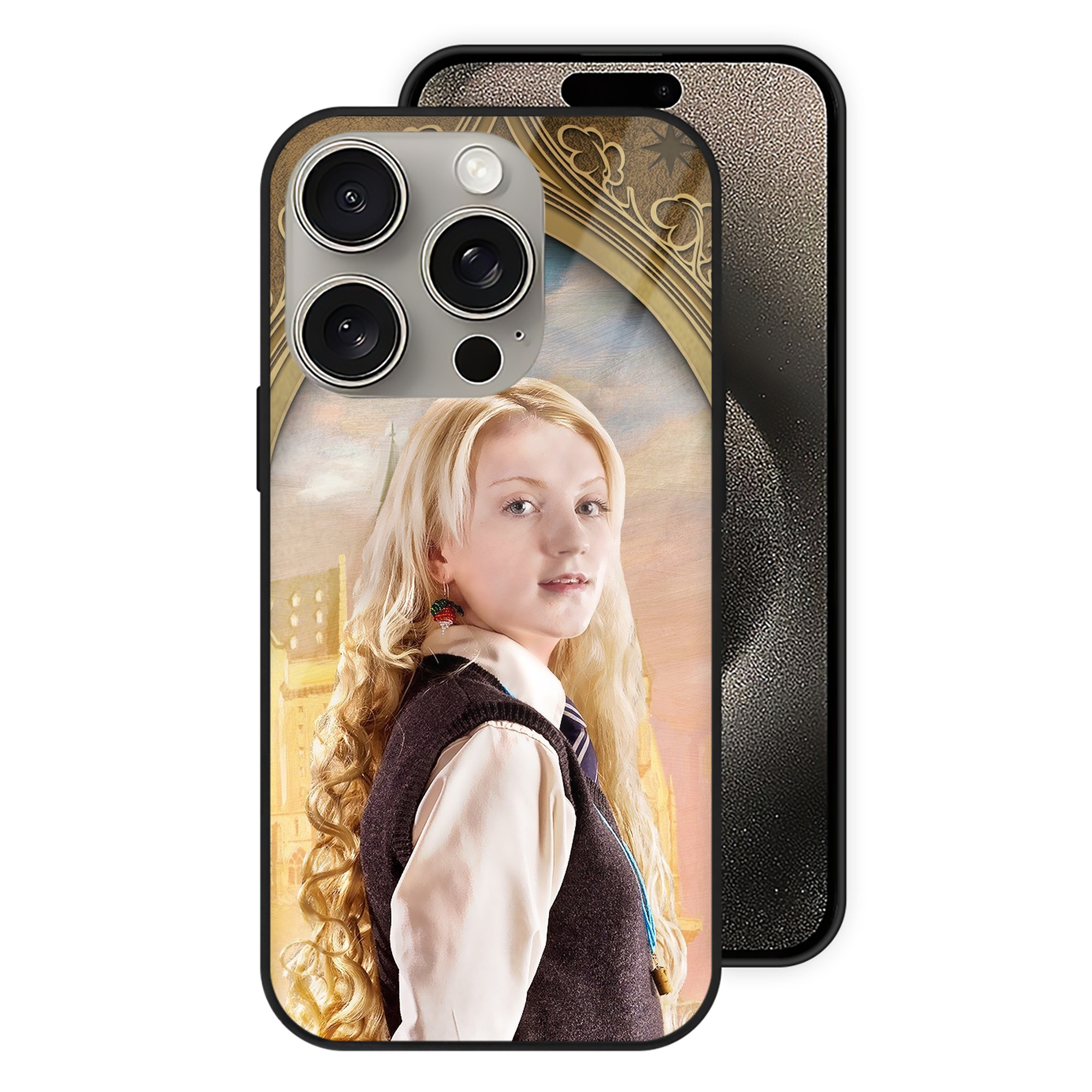 （画像用） Harry Potter ハリー・ポッターシリーズ 【iPhone15Pro対応】スマホケース 耐衝撃＆黄変防止 背面ガラス