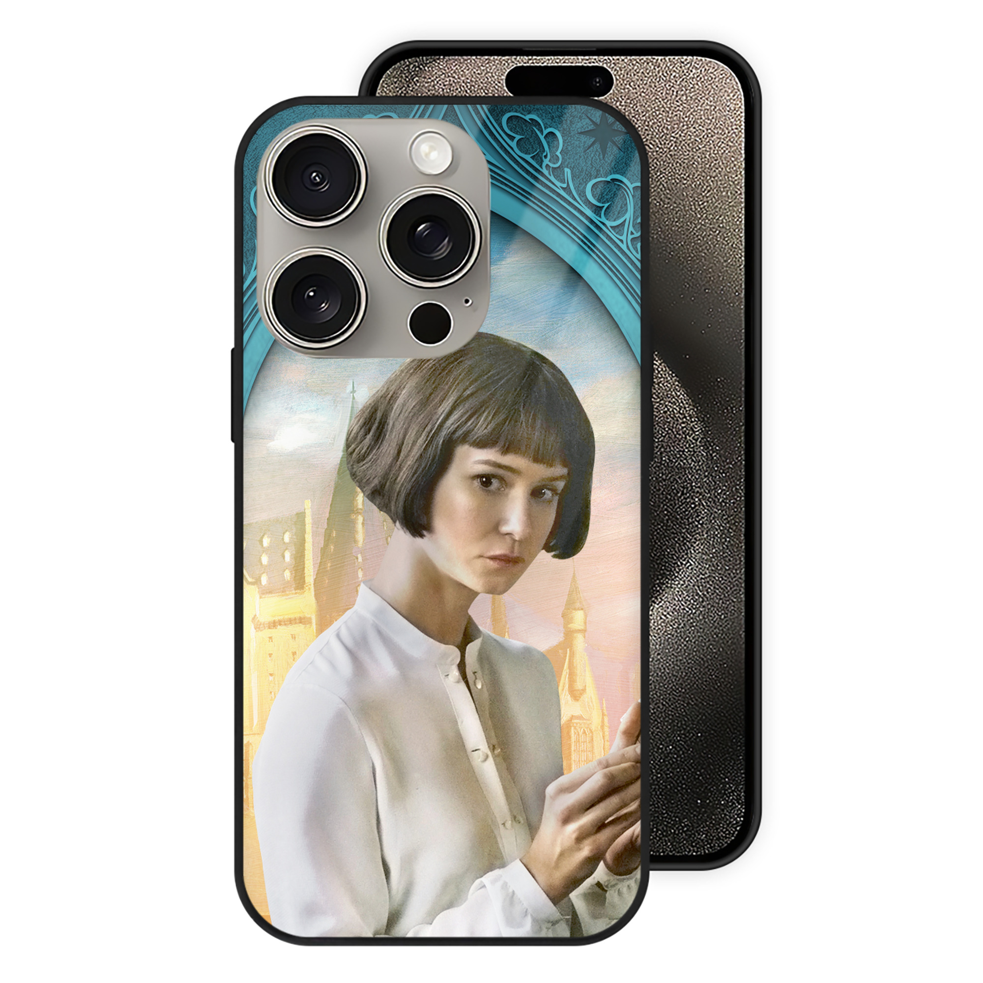 （画像用） Harry Potter ハリー・ポッターシリーズ 【iPhone15Pro対応】スマホケース 耐衝撃＆黄変防止 背面ガラス