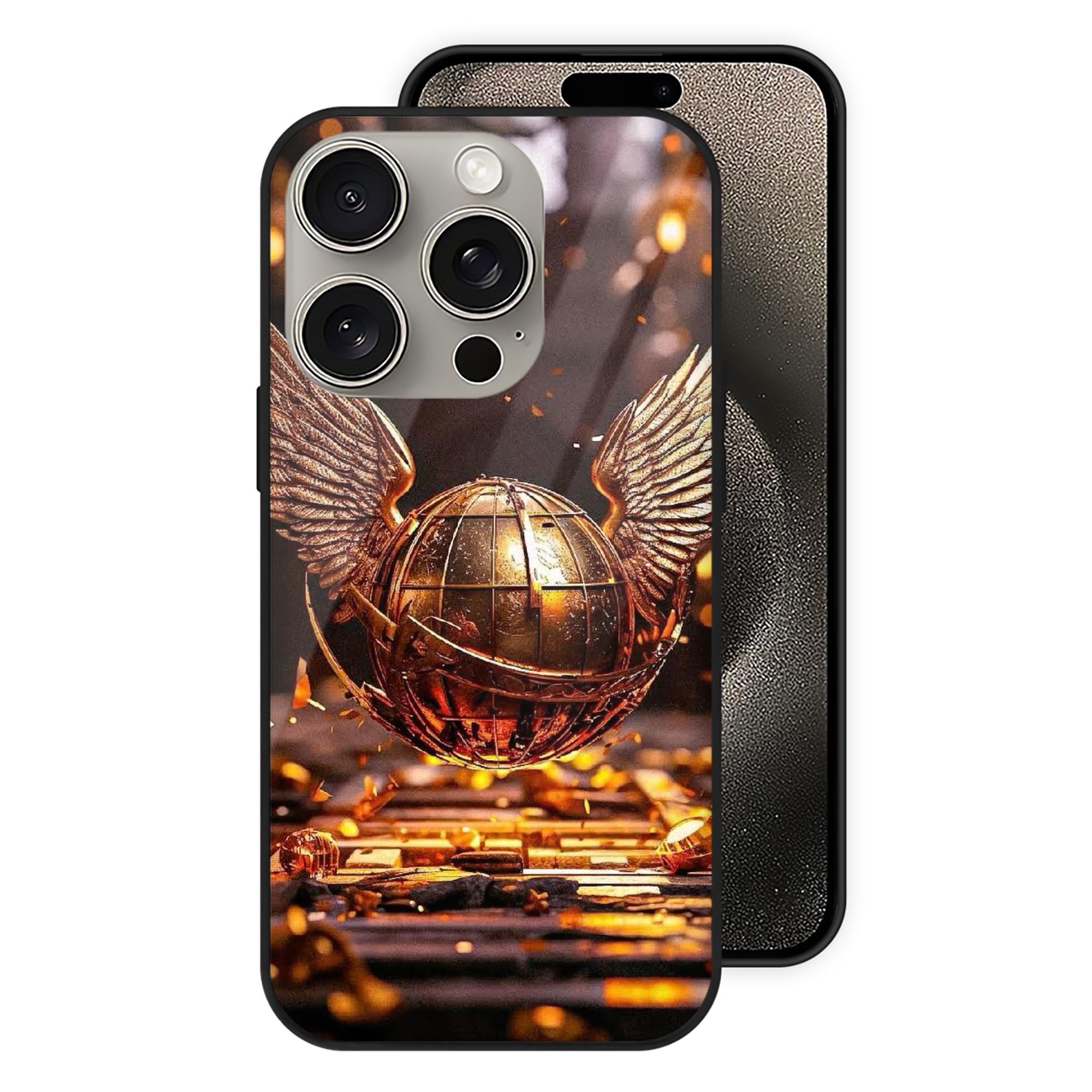 （画像用） Harry Potter ハリー・ポッターシリーズ 【iPhone15Pro対応】スマホケース 耐衝撃＆黄変防止 背面ガラス